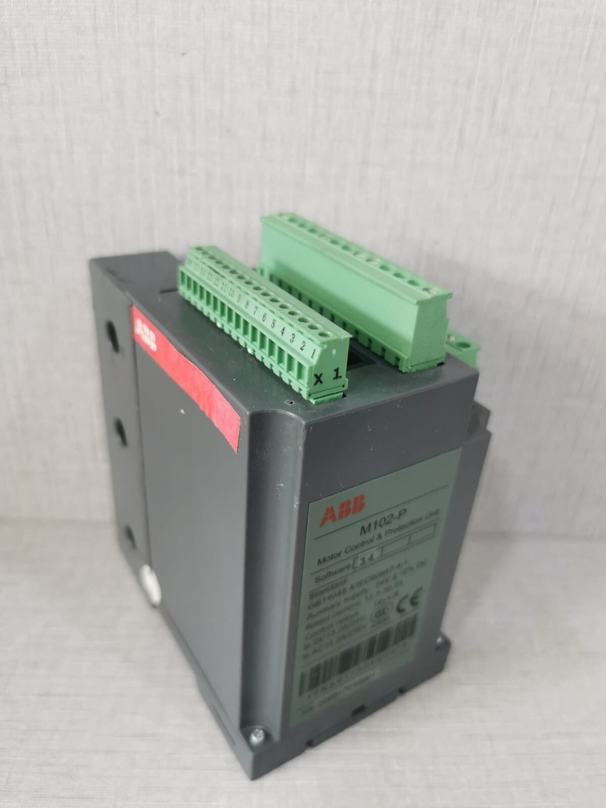 ABB 1TNA911304R0915 ABB M102-P MOTOR CONTROL & PROTECTION UNIT 1TNA911304R0915 SOFTWARE 3.4 8