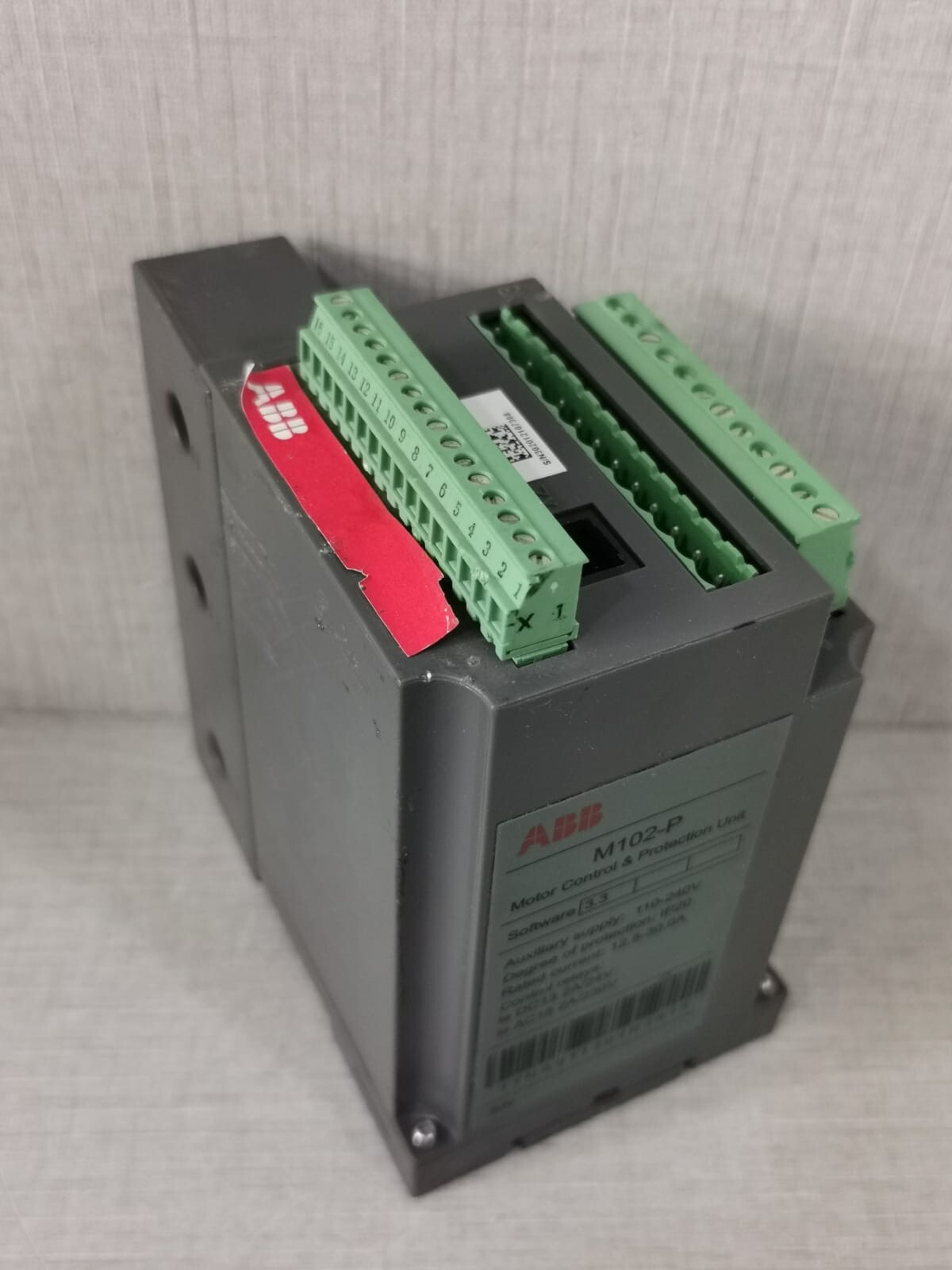 ABB M102-P ABB M102-P MOTOR CONTROL & PROTECTION UNIT 1TNA911304R2915 SOFTWARE 3.3 7