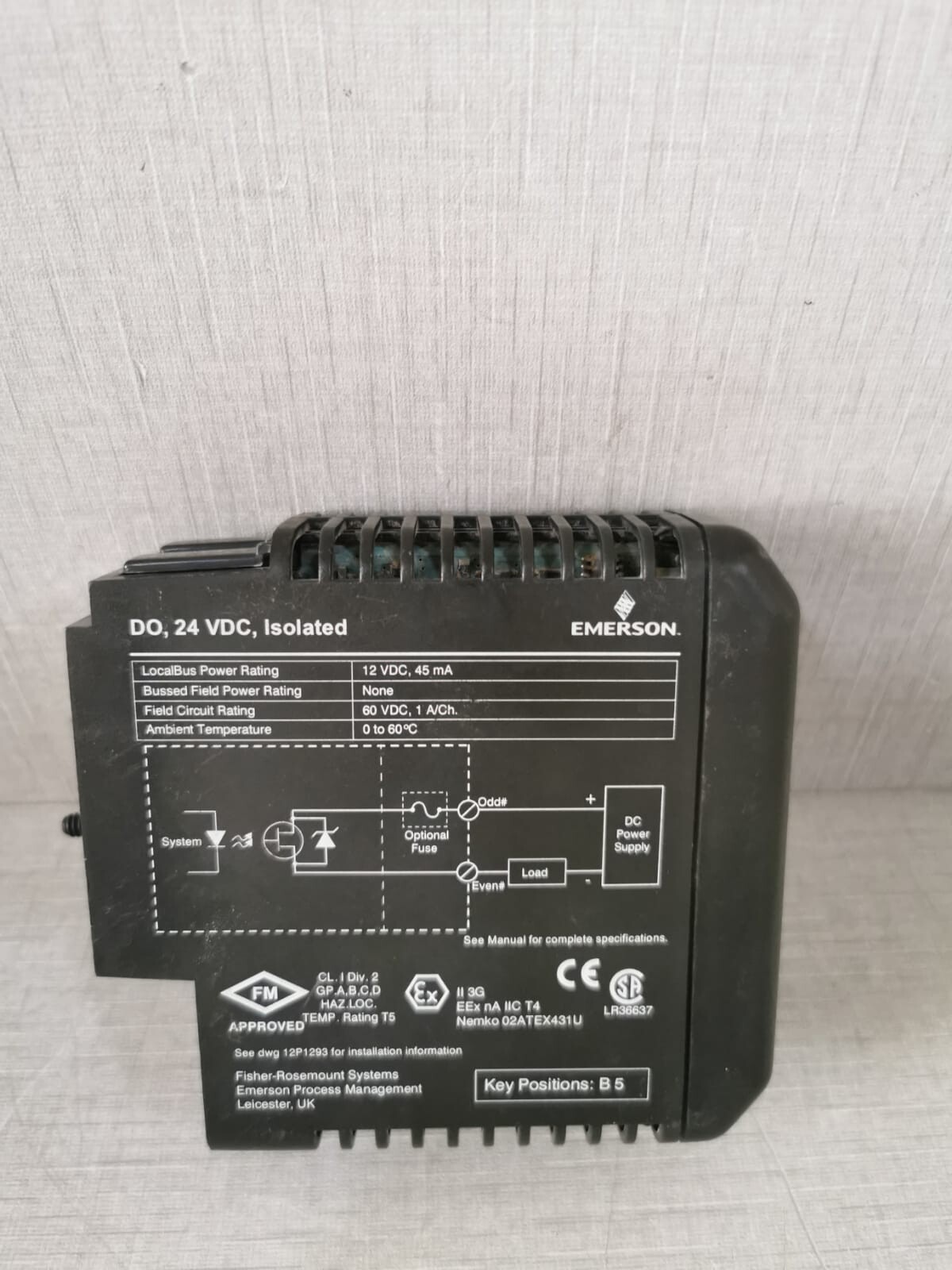 Rosemount KJ3001X1-BG1 FISHER-ROSEMOUNT KJ3001X1-BG1 DISCRETE OUTPUT PLC MODULE 12P0557X162 3