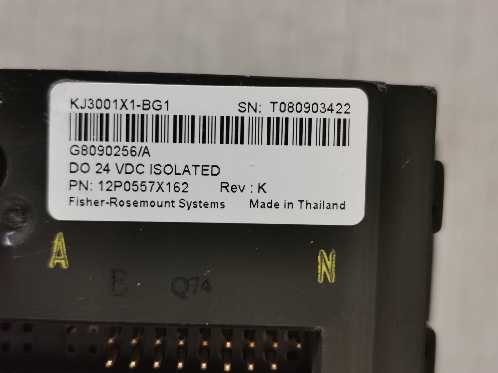 Rosemount KJ3001X1-BG1 FISHER-ROSEMOUNT KJ3001X1-BG1 DISCRETE OUTPUT PLC MODULE 12P0557X162 5