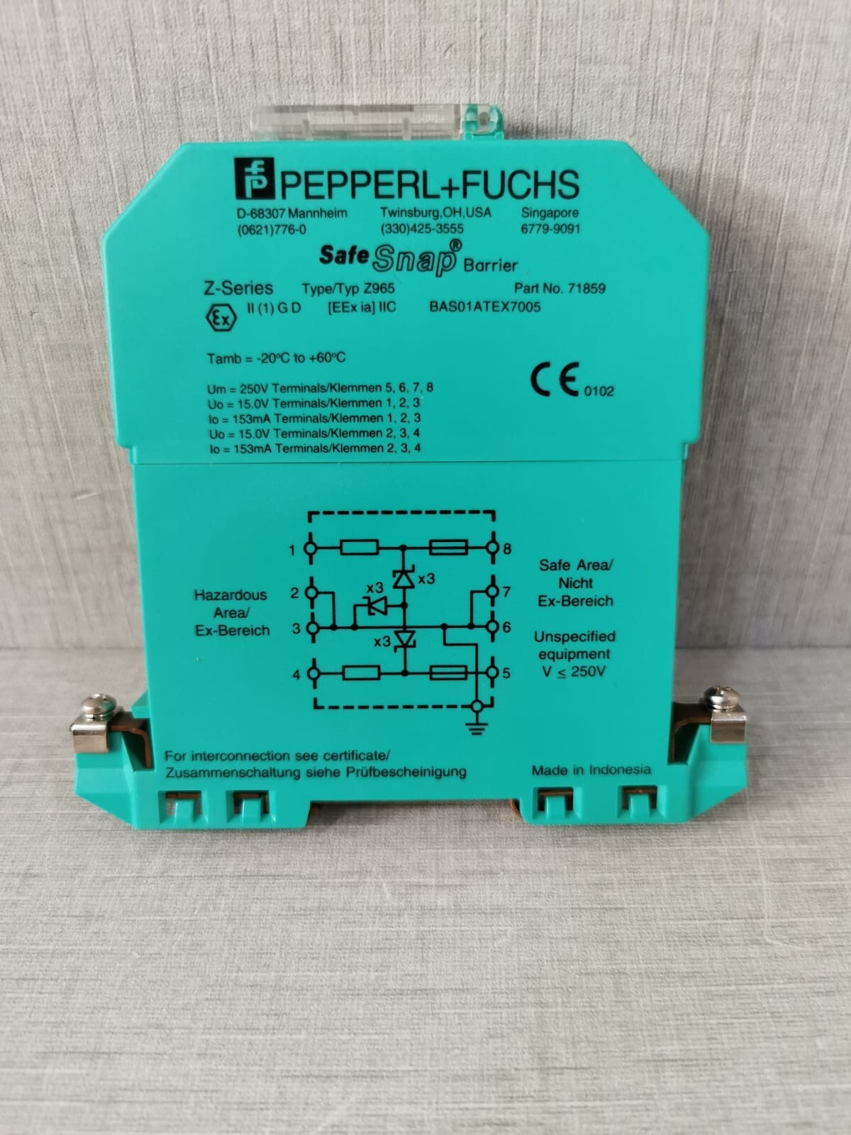 Pepperl+Fuchs Z965 Pepperl+Fuchs Z965 P/n: 71859 - Without Original Box 5