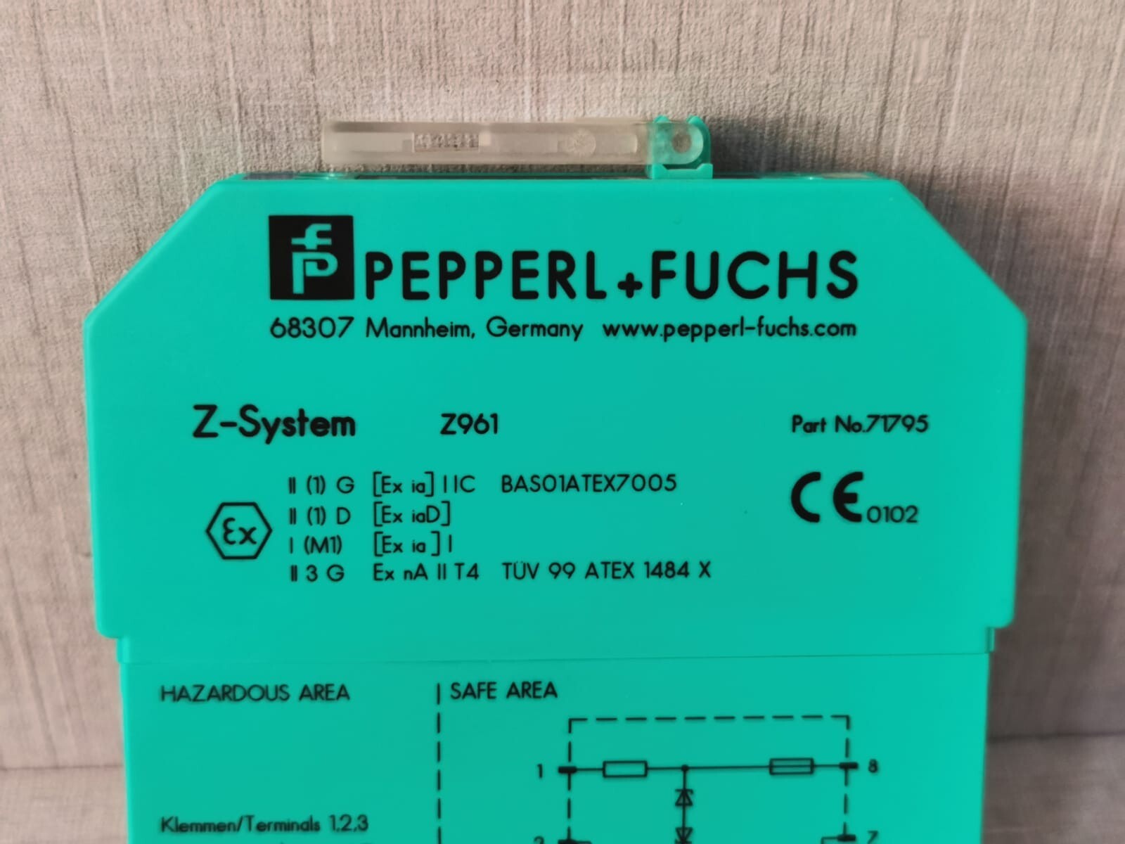 Pepperl+Fuchs Z961 Pepperl+Fuchs Z961 P/n: 071795 3