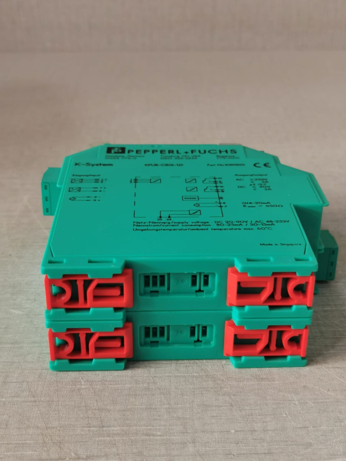 Pepperl+Fuchs KFU8-CRG-1.D Pepperl+Fuchs KFU8-CRG-1.D P/n: 108982S 9