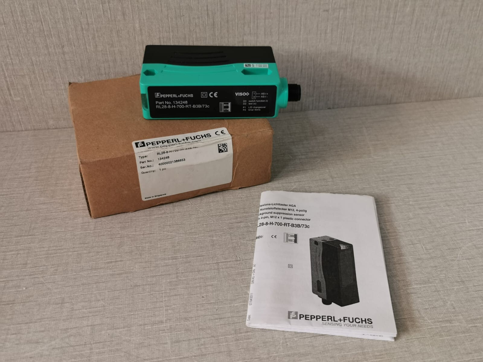 Pepperl+Fuchs RL28-8-H-700-RT-B3B/73c Retroreflective Sensor 134248