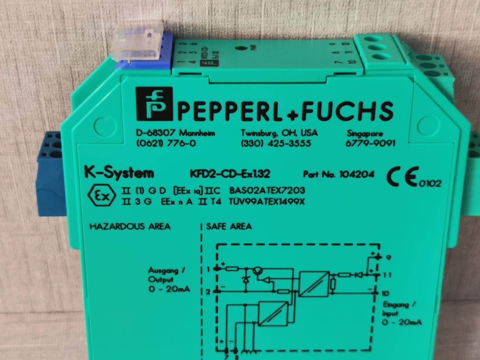 Pepperl+Fuchs KFD2-CD-EX1.32 Pepperl+Fuchs KFD2-CD-Ex1.32 Safety Barrier 104204 4