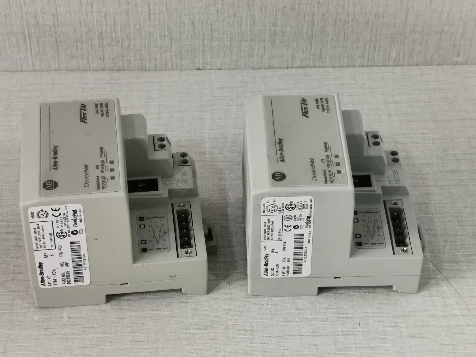 Rockwell Automation 1794-ADN Allen Bradley 1794-ADN FLEX I/O DeviceNet Adapter P/n: 96265075/96265078 7