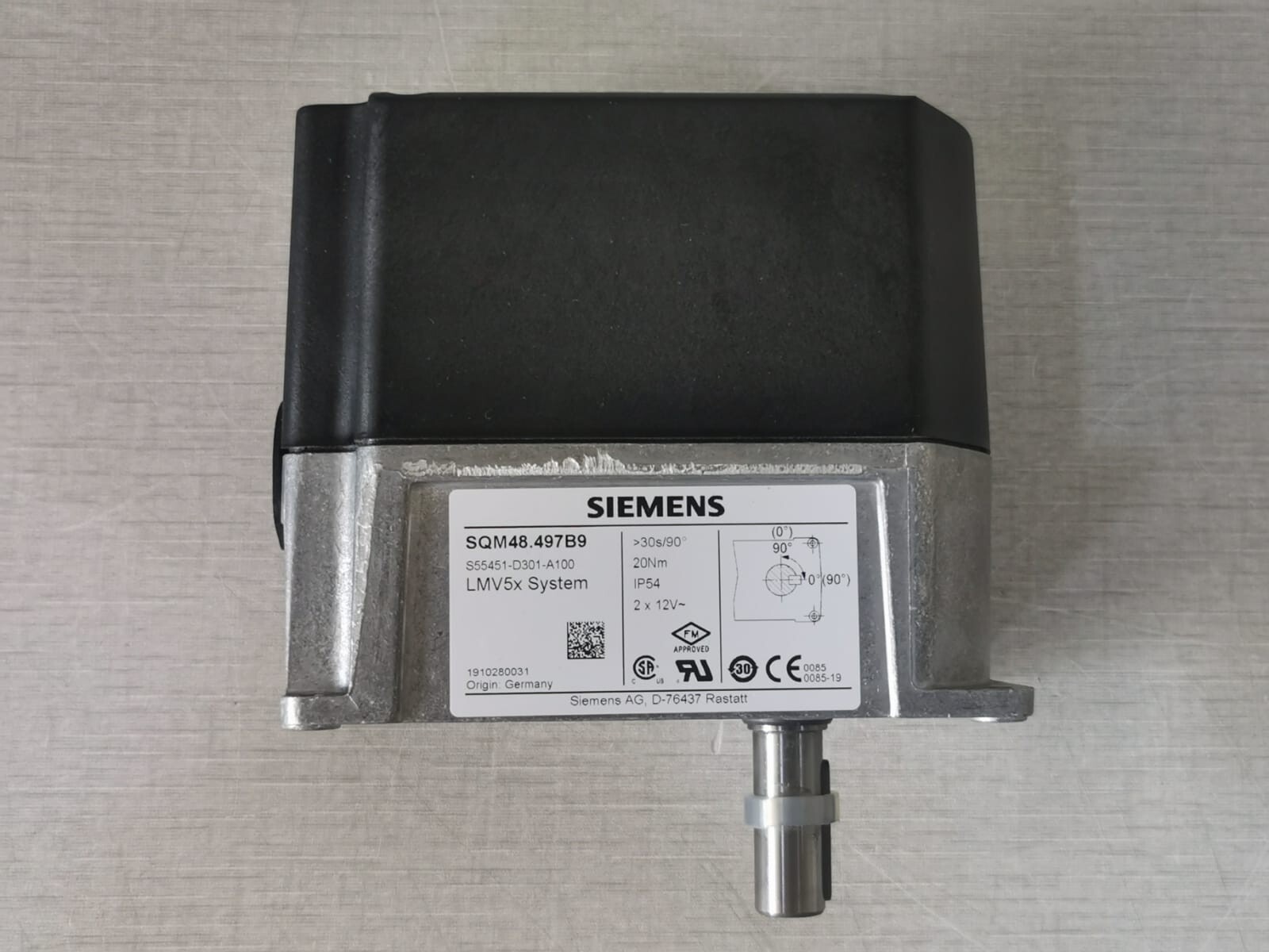 Siemens SQM48.497B9 SIEMENS SQM48.497B9 Servo Motor Actuator S55451-D301-A100 3
