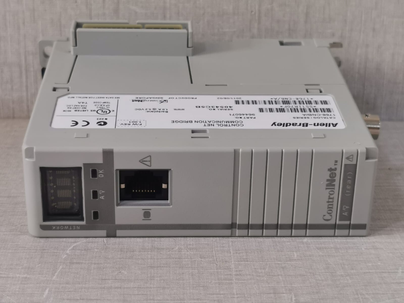 Rockwell Automation 1768-CNB Allen Bradley 1768-CNB ControlNet Module Series A P/n: 96446071 9