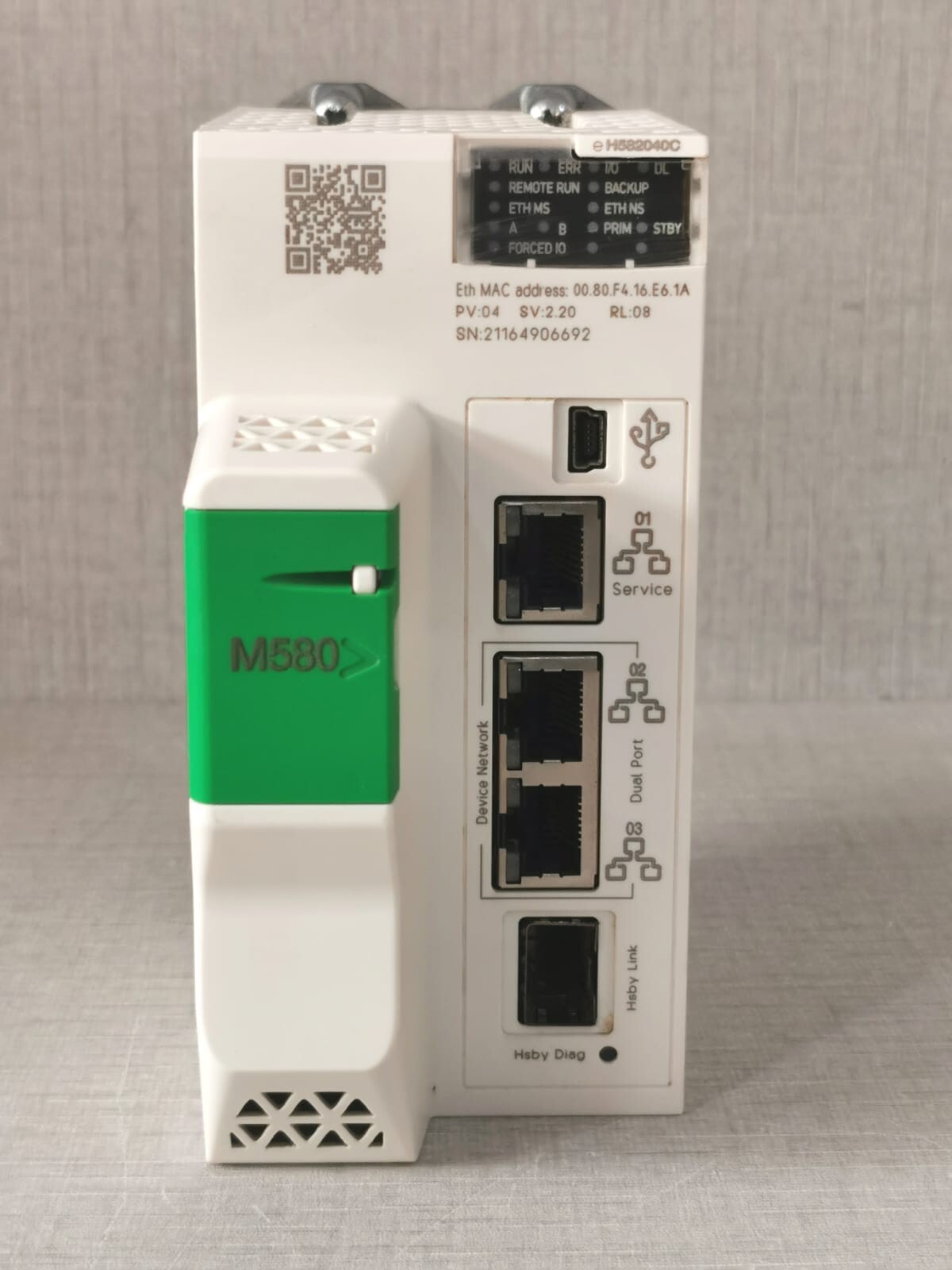 Schneider Electric BMEH582040C SCHNEIDER ELECTRIC BMEH582040C REDUNDANT PROCESSOR MODULE M580 CPU LEVEL 2 2