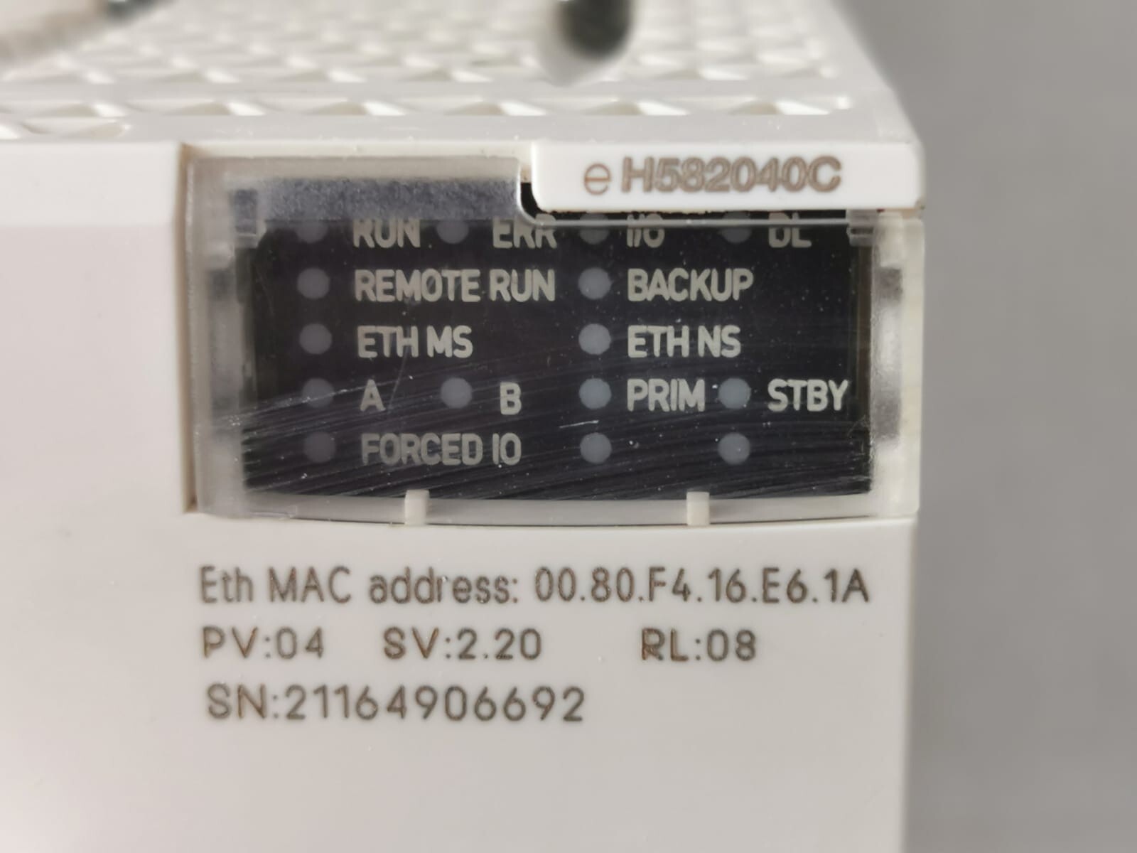 Schneider Electric BMEH582040C SCHNEIDER ELECTRIC BMEH582040C REDUNDANT PROCESSOR MODULE M580 CPU LEVEL 2 3