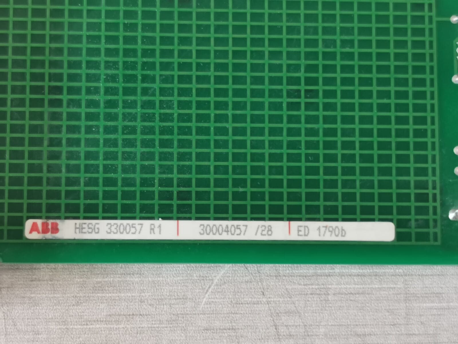 ABB ED1790/ED1790B ABB ED1790/ED1790b HESG330057R1 PCB BOARD SCREENING PRINT MODULE 2
