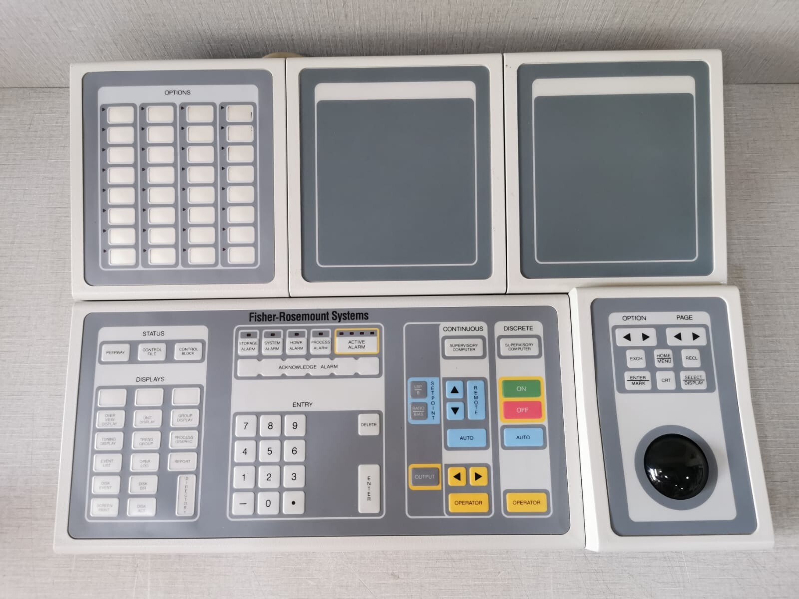 Rosemount FISHER-ROSEMOUNT FISHER-ROSEMOUNT 01984-2372-1001 OPERATOR KEYBOARD WITH TRACKBALL 3