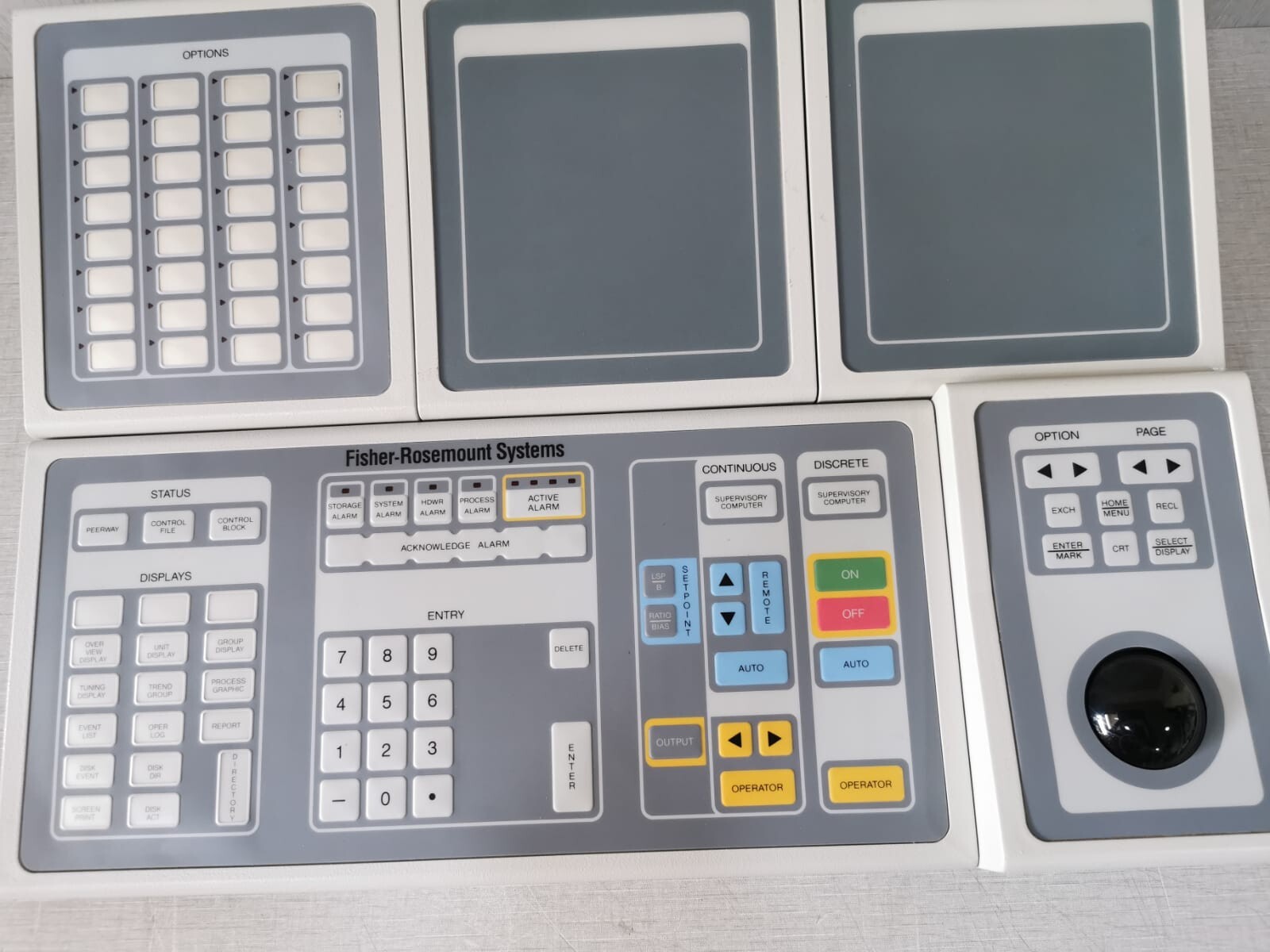 Rosemount FISHER-ROSEMOUNT FISHER-ROSEMOUNT 01984-2372-1001 OPERATOR KEYBOARD WITH TRACKBALL 7