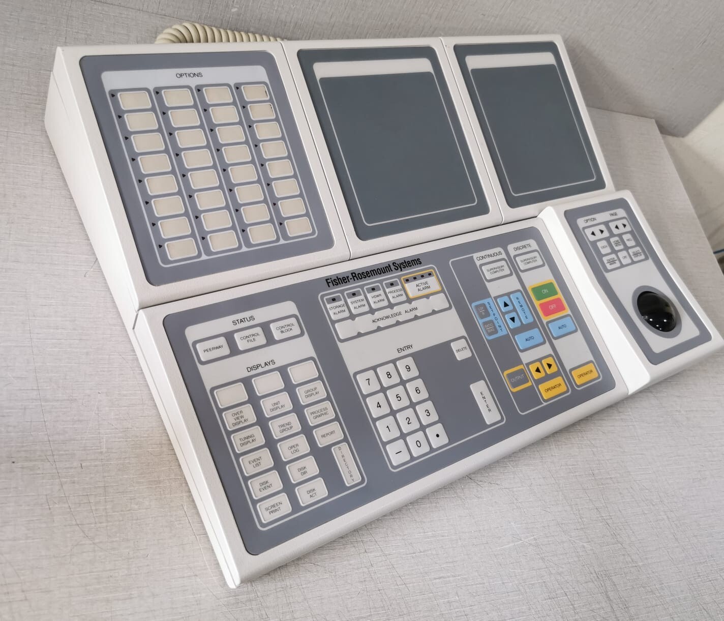 Rosemount FISHER-ROSEMOUNT FISHER-ROSEMOUNT 01984-2372-1001 OPERATOR KEYBOARD WITH TRACKBALL 9