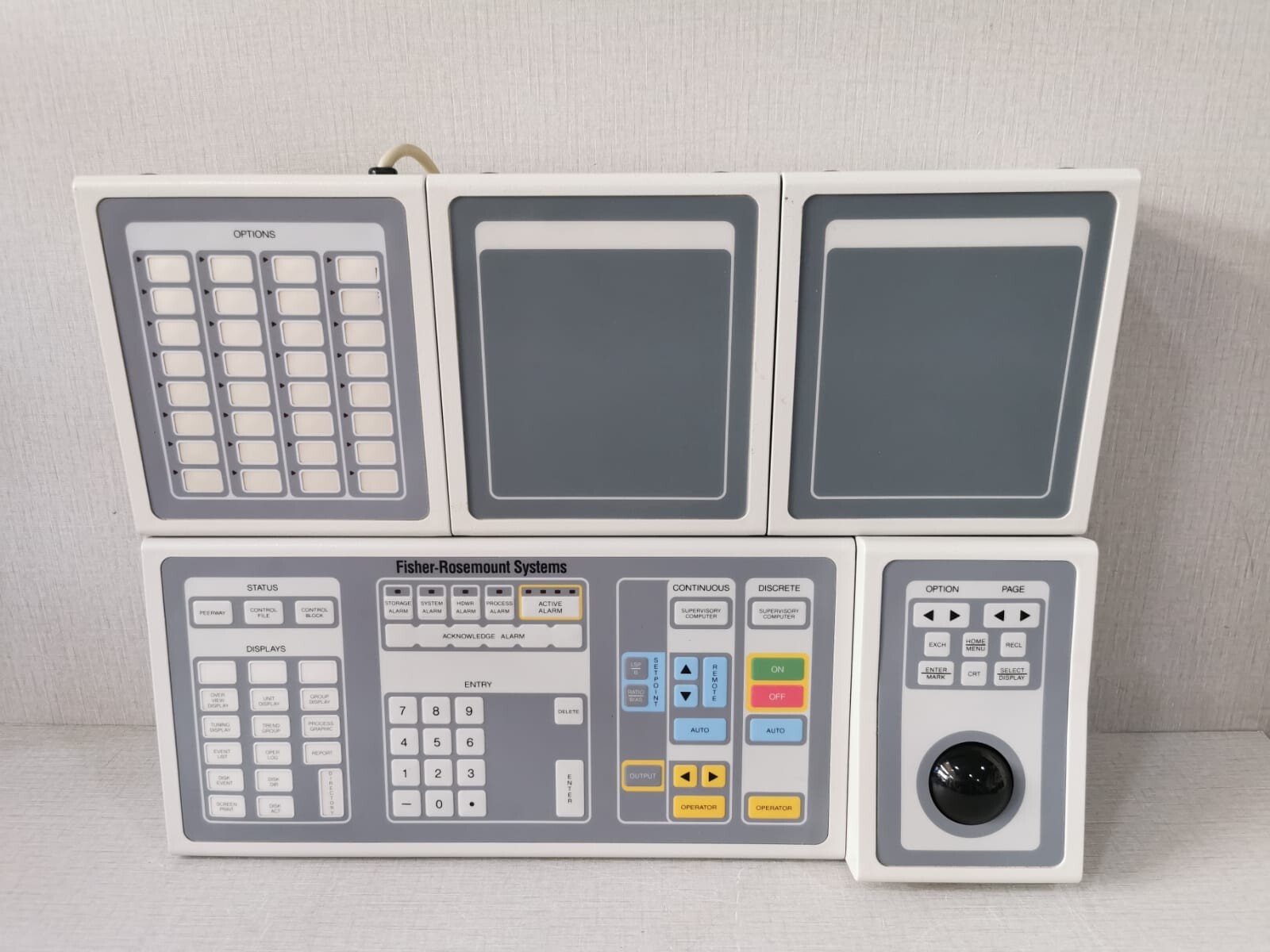 FISHER-ROSEMOUNT 01984-2372-1001 OPERATOR KEYBOARD WITH TRACKBALL