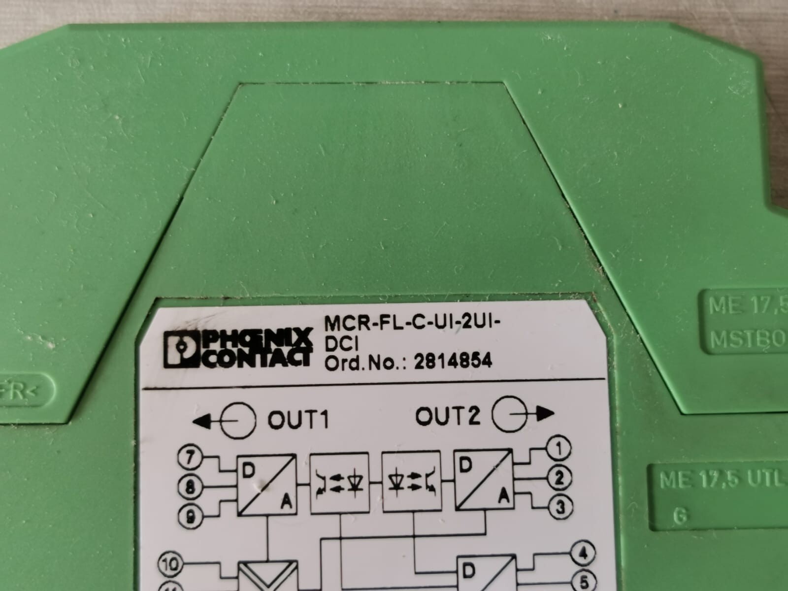Phoenix Contact 2814854 PHOENIX CONTACT MCR-FL-C-UI-2UI-DCI SIGNAL CONDITIONER 2814854 2