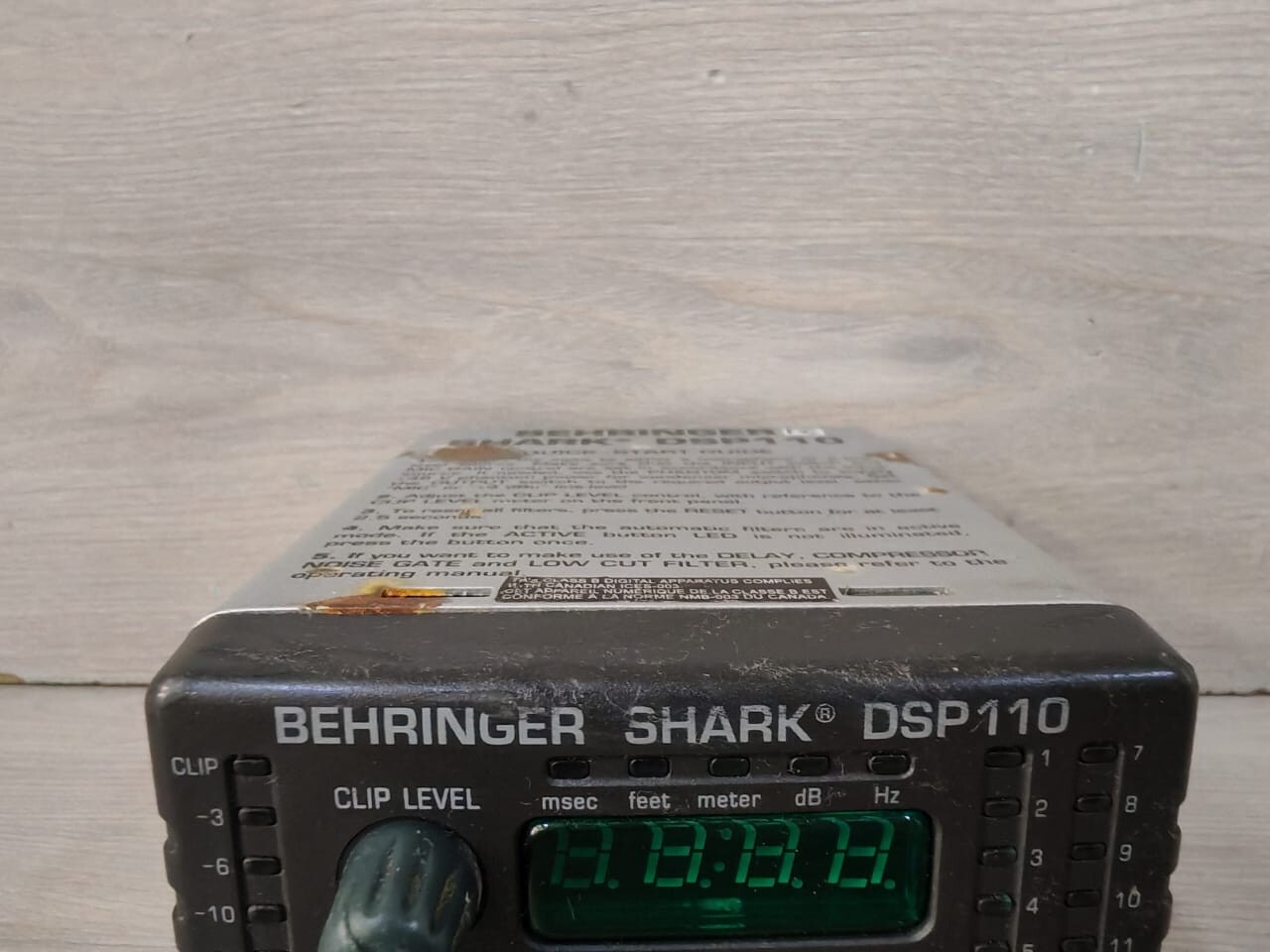 Behringer DSP110 BEHRINGER SHARK DSP110 SIGNAL PROCESSOR 2