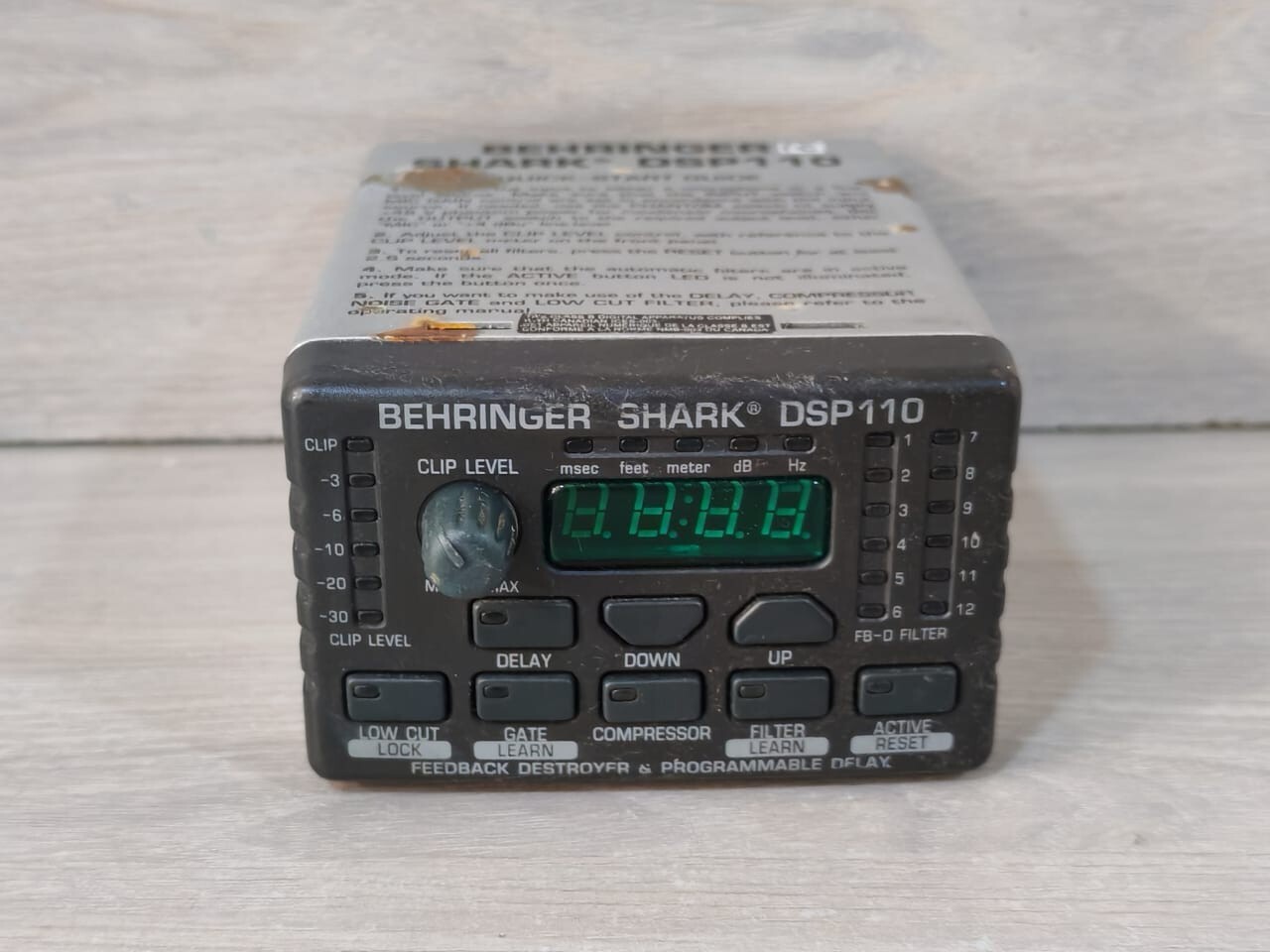 Behringer DSP110 BEHRINGER SHARK DSP110 SIGNAL PROCESSOR 3