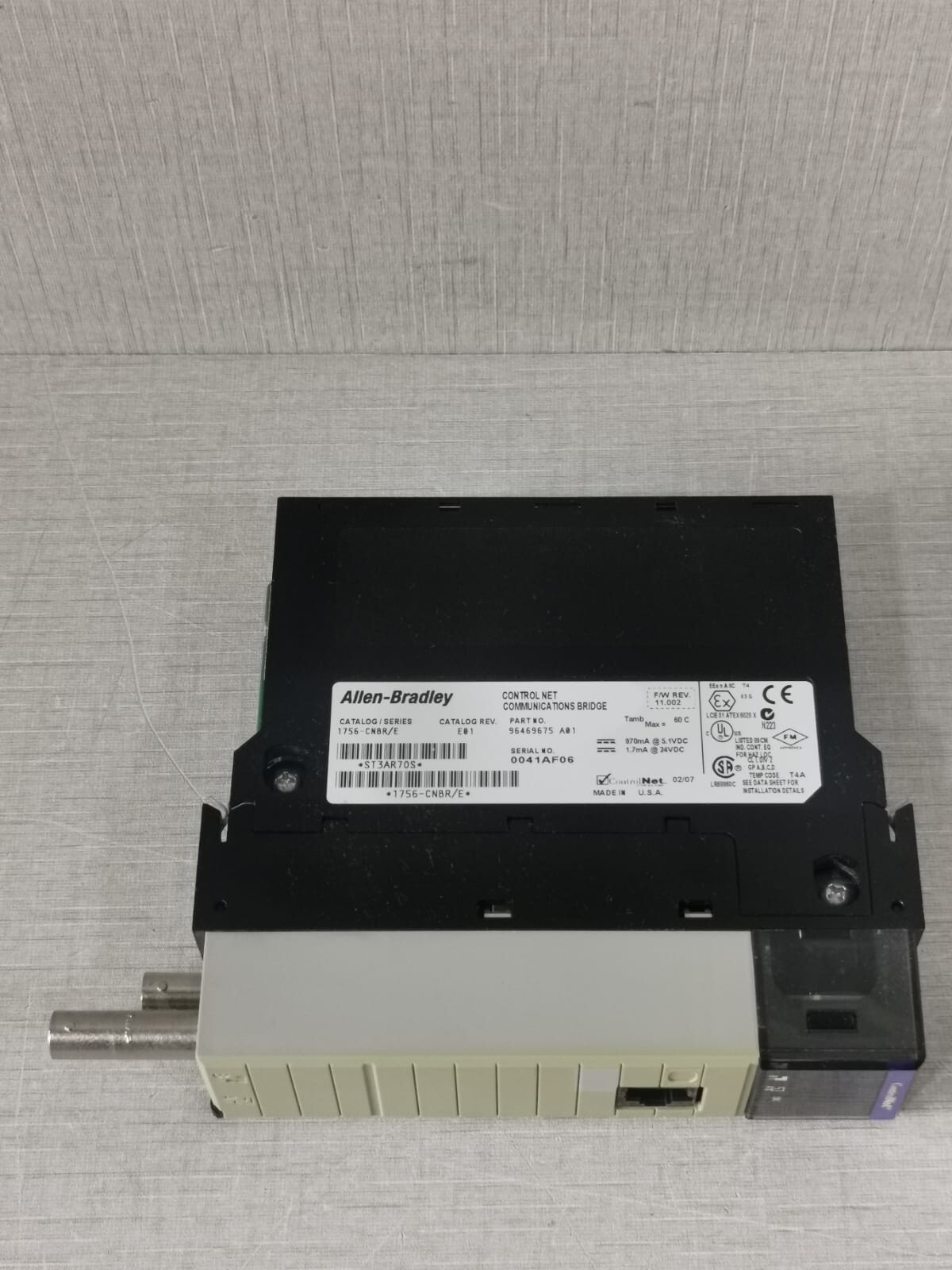 Allen-Bradley 1756-CNBR/E E01 ALLEN BRADLEY 1756-CNBR/E E01 CONTROL COMMUNICATION BRIDGE 6
