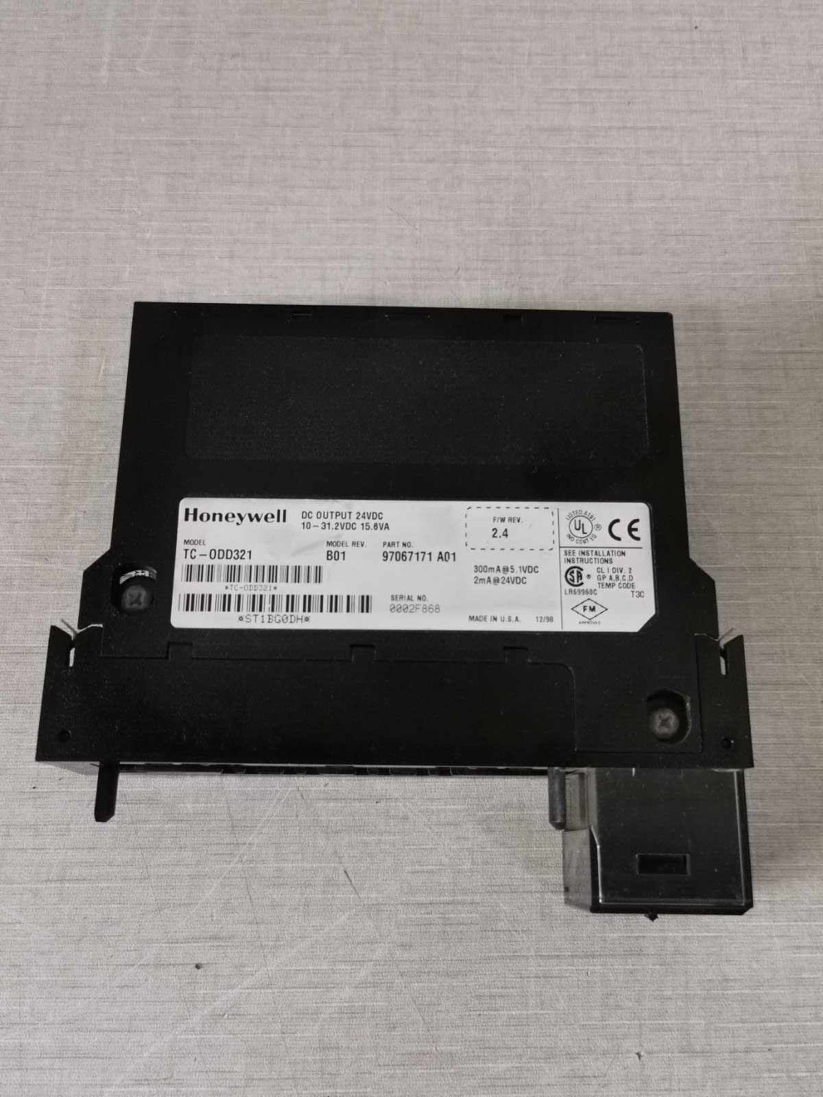 Honeywell TC-ODD321 REV.B01 F/W 2.4 HONEYWELL TC-ODD321 REV.B01 F/W 2.4 DC OUTPUT 24VDC 10-31.2VDC 15.6VA 8
