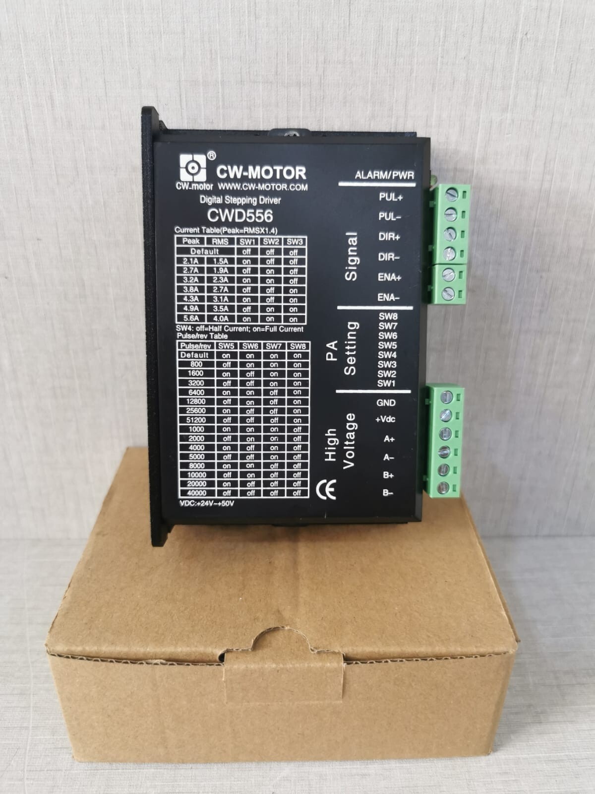 CW-MOTOR CWD556 DIGITAL STEPPING DRIVER 24V