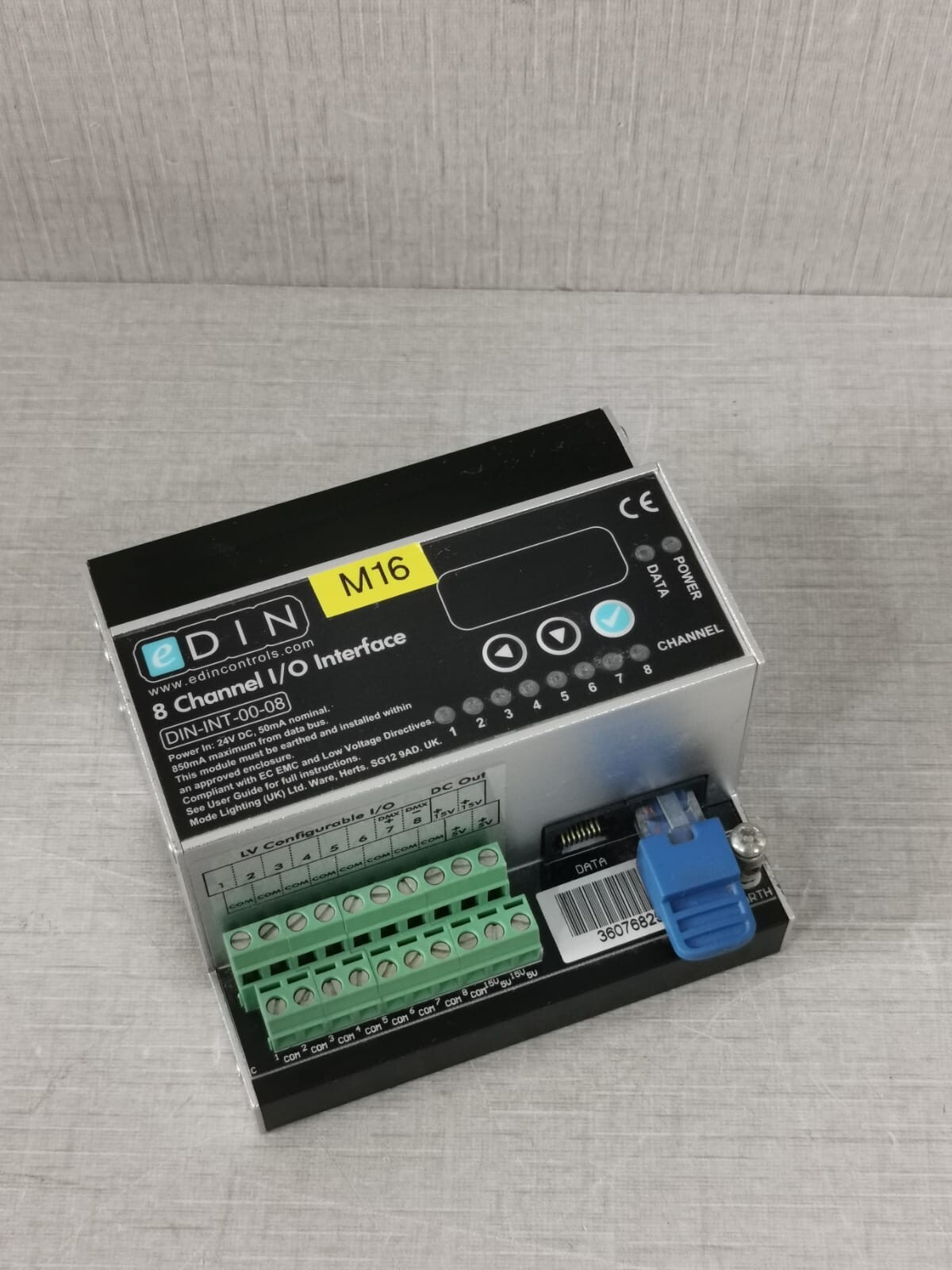 eDIN INT-00-08 EDIN DIN-INT-00-08 8 CHANNEL I/O INTERFACE 24VDC 50mA 4