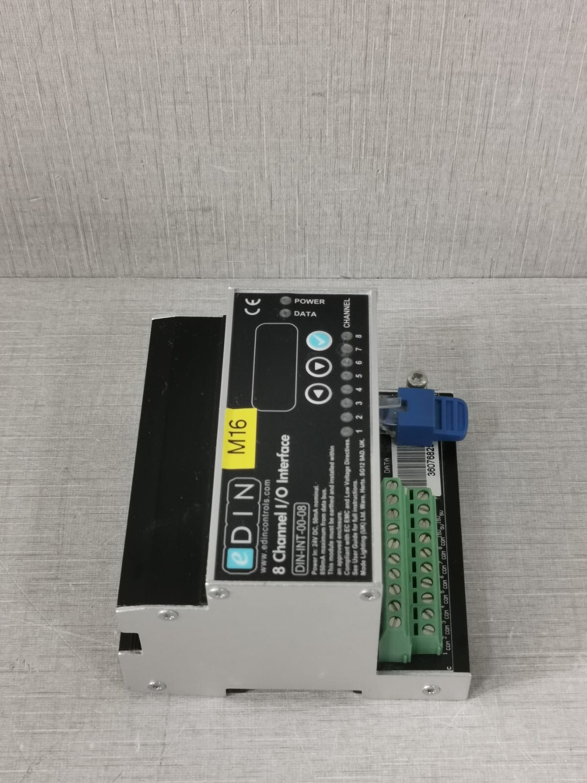 eDIN INT-00-08 EDIN DIN-INT-00-08 8 CHANNEL I/O INTERFACE 24VDC 50mA 7
