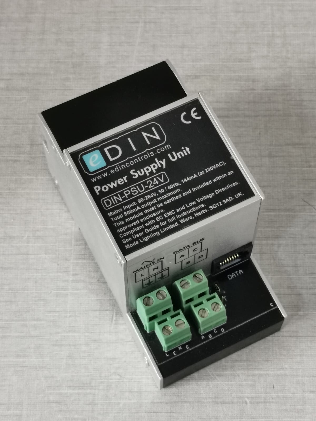 eDIN UNIT-90 eDIN DIN-PSU-24V POWER SUPPLY UNIT 90-264,50/60mA 230VAC 3