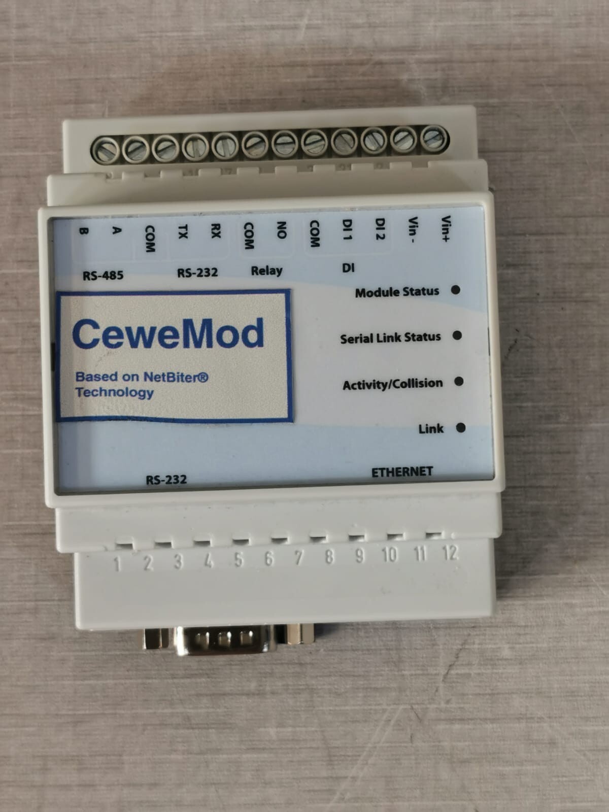 Cewe/NetBiter 0110123201 Cewe/NetBiter 0110 1232 01 / 0110123201 Supply Voltage 9-28 VDC 2W 2
