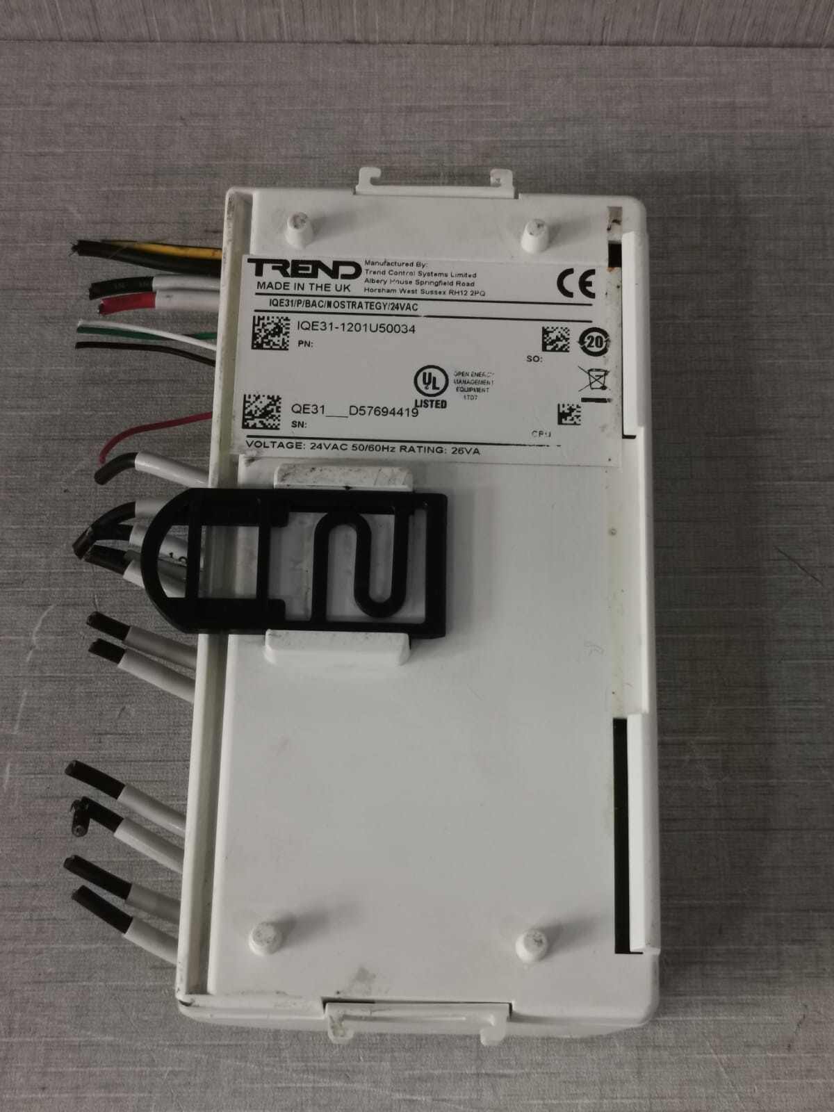 TREND 1201U50034 TREND IQE31-1201U50034 TERMINAL CONTROLLER 24VAC 50/60Hz 26VA 7