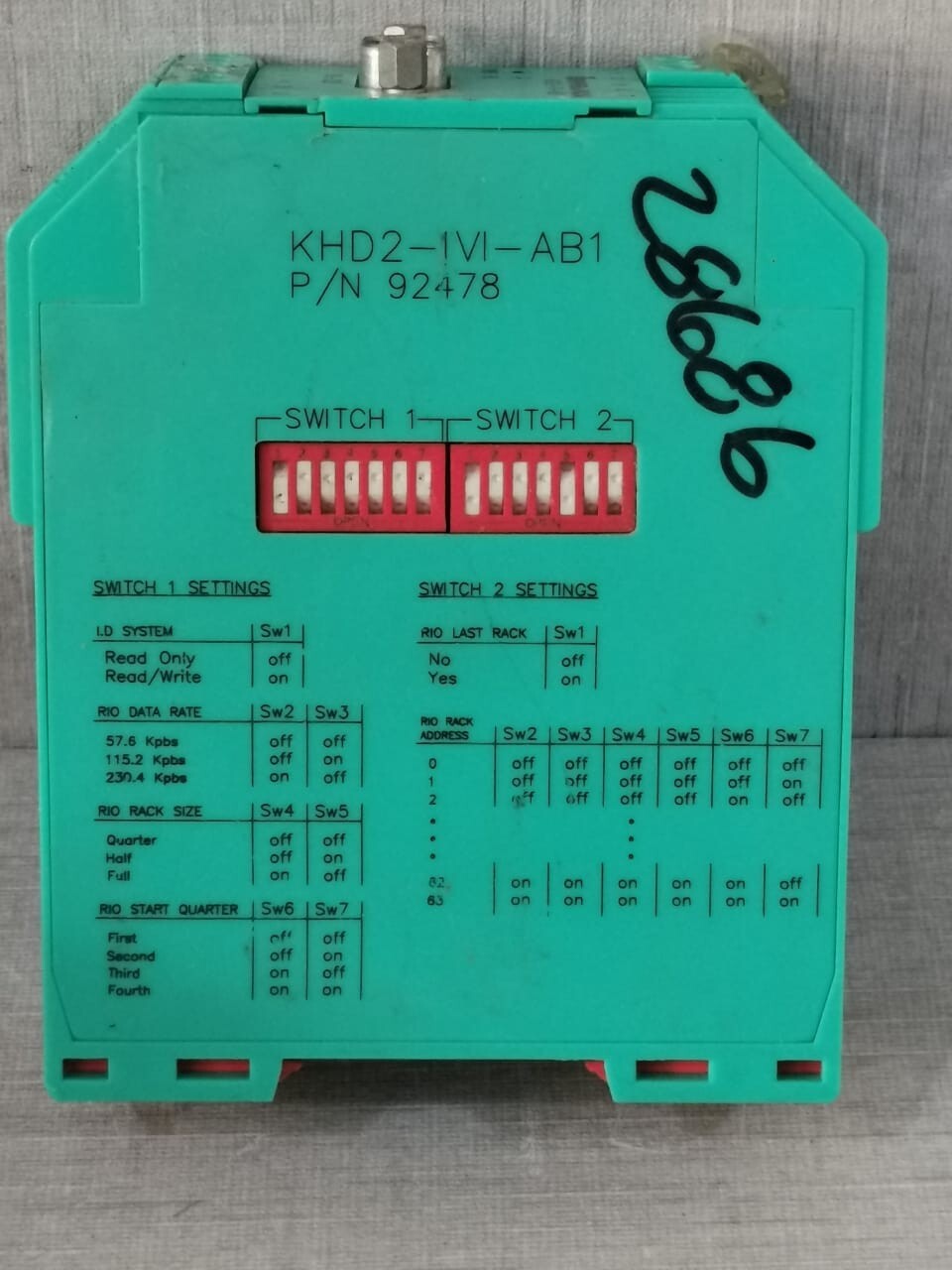 PEPPERL+FUCHS PN- 92478 PEPPERL+FUCHS KHD2-IVI-AB1 PN- 92478 BUS COUPLER 7