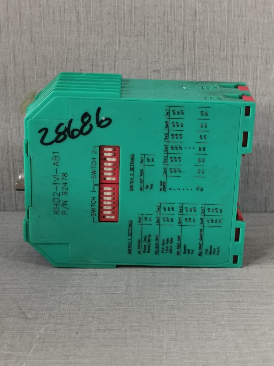PEPPERL+FUCHS PN- 92478 PEPPERL+FUCHS KHD2-IVI-AB1 PN- 92478 BUS COUPLER 9