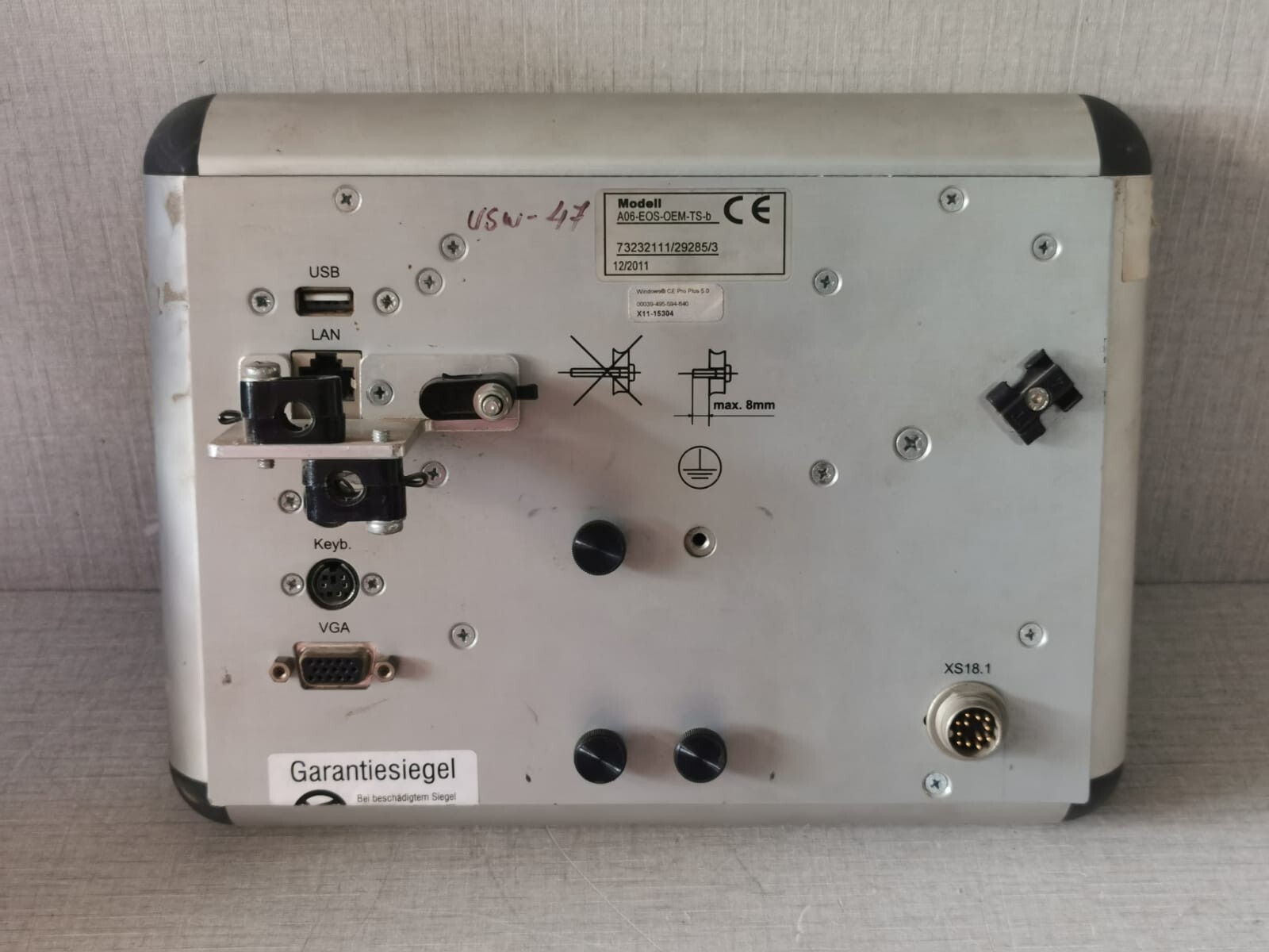 Schunk A06-EOS-OEM-TS-B SCHUNK Model A06-EOS-OEM-Ts-b Unit Display 7
