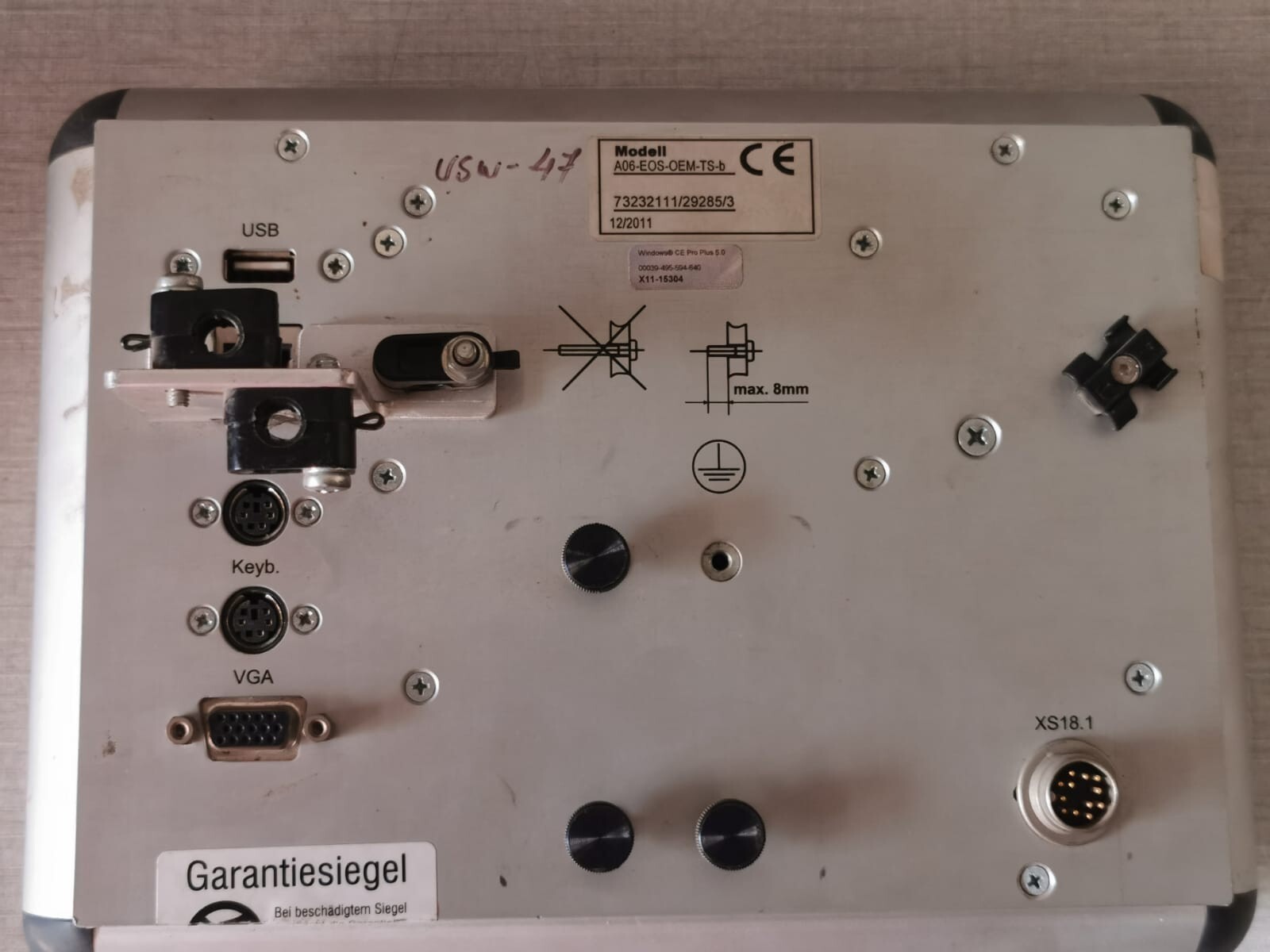 Schunk A06-EOS-OEM-TS-B SCHUNK Model A06-EOS-OEM-Ts-b Unit Display 8
