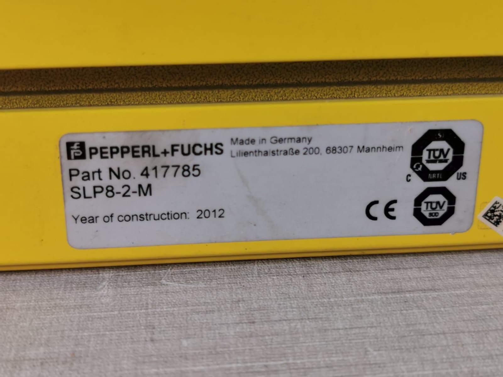 Pepperl+Fuchs 417785 Pepperl+Fuchs SLP8-2-M Deviation Mirror P/n: 417785 2