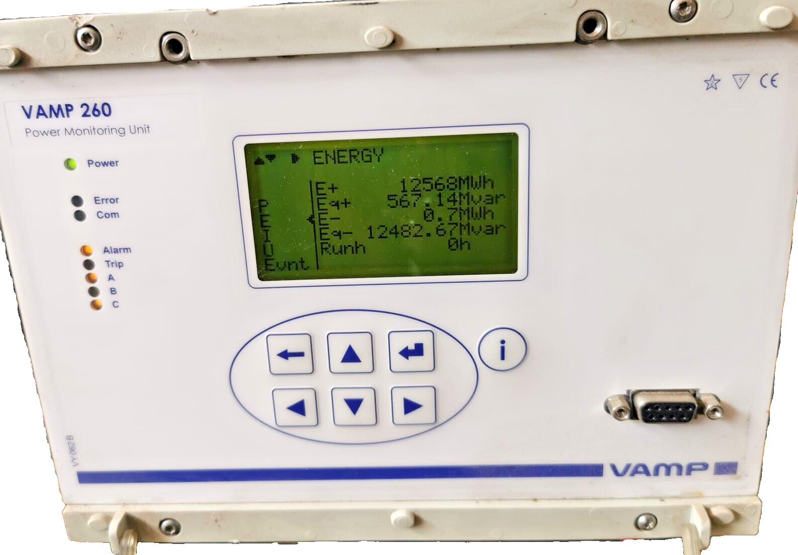 VAMP LTD. VAMP260-011094 VAMP LTD. VAMP 260 POWER MONITORING UNIT VAMP260-011094 2