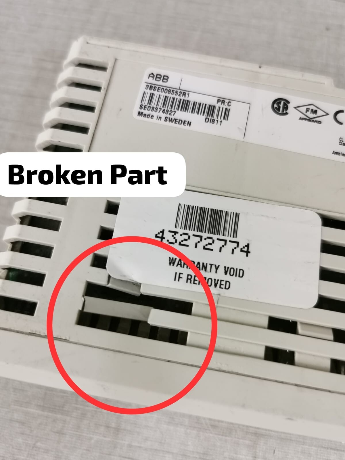 ABB 3BSE008552R1 ABB DI811 48V 3BSE008552R1 DIGITAL INPUT MODULE 8