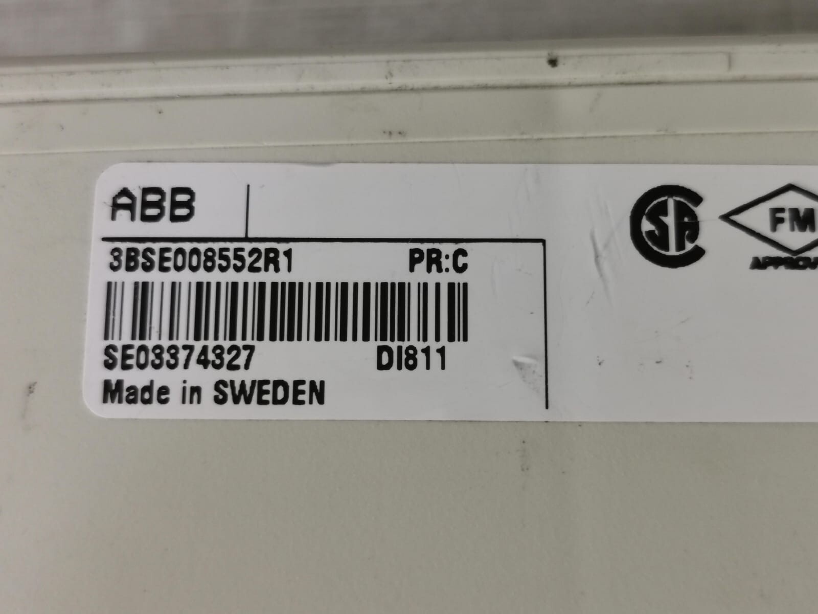 ABB 3BSE008552R1 ABB DI811 48V 3BSE008552R1 DIGITAL INPUT MODULE 9