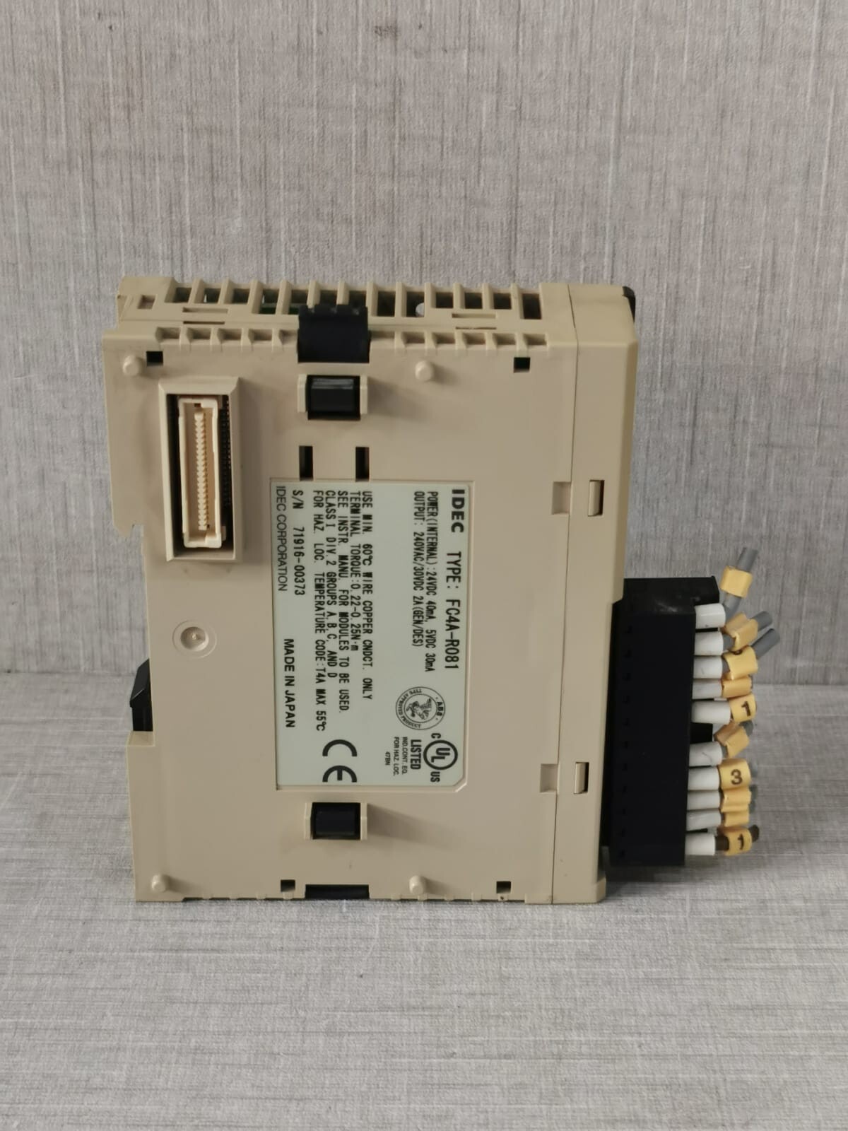 IDEC FC4A-R081 IDEC FC4A-R081 INDUSTRIAL CONTROL SYSTEM 24VDC 40mA 5VDC 3