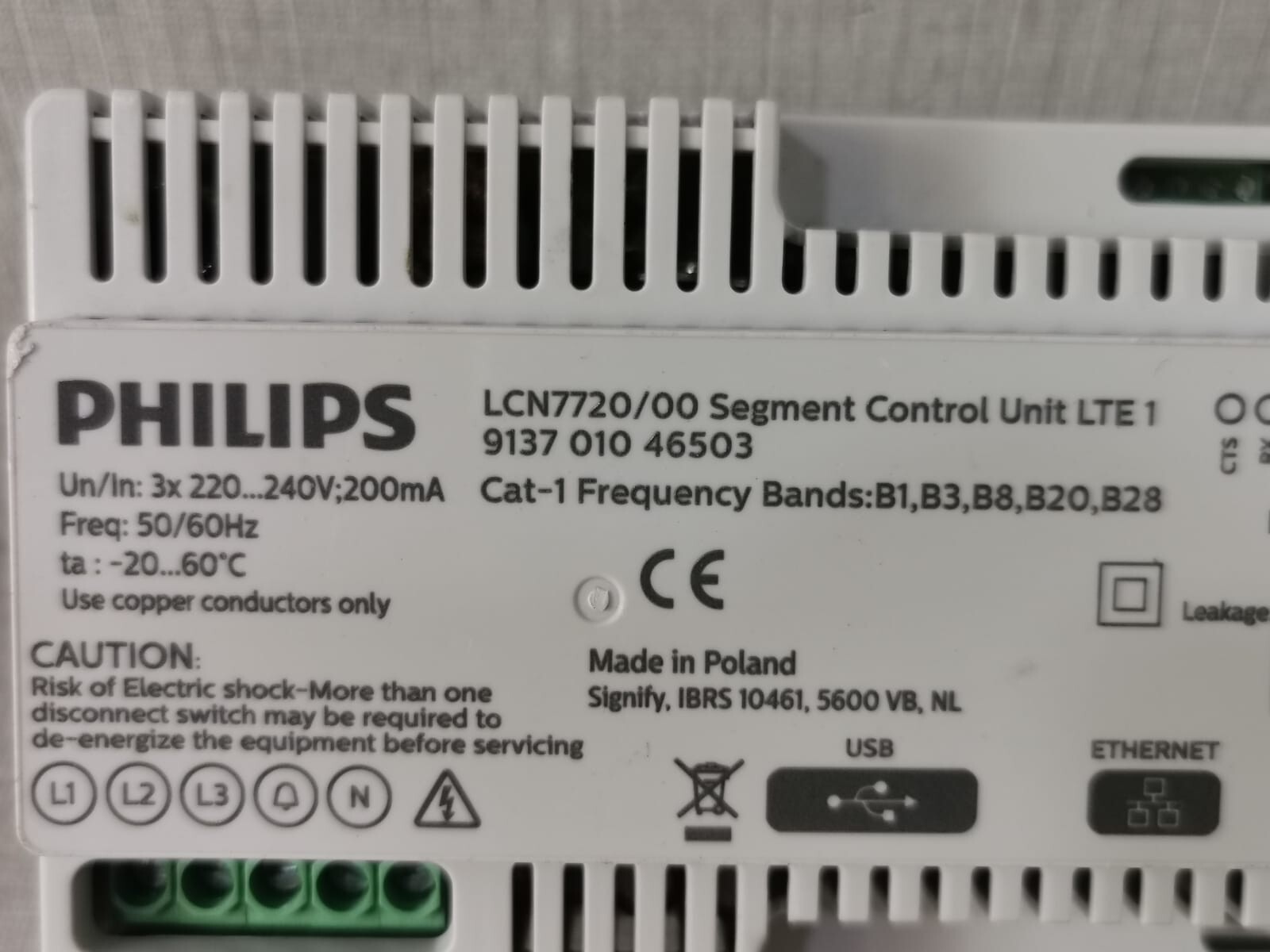 Philips 9137 010 46503 PHILIPS LCN7720/00 SEGMENT CONTROL UNIT LTE 1 9137 010 46503 2