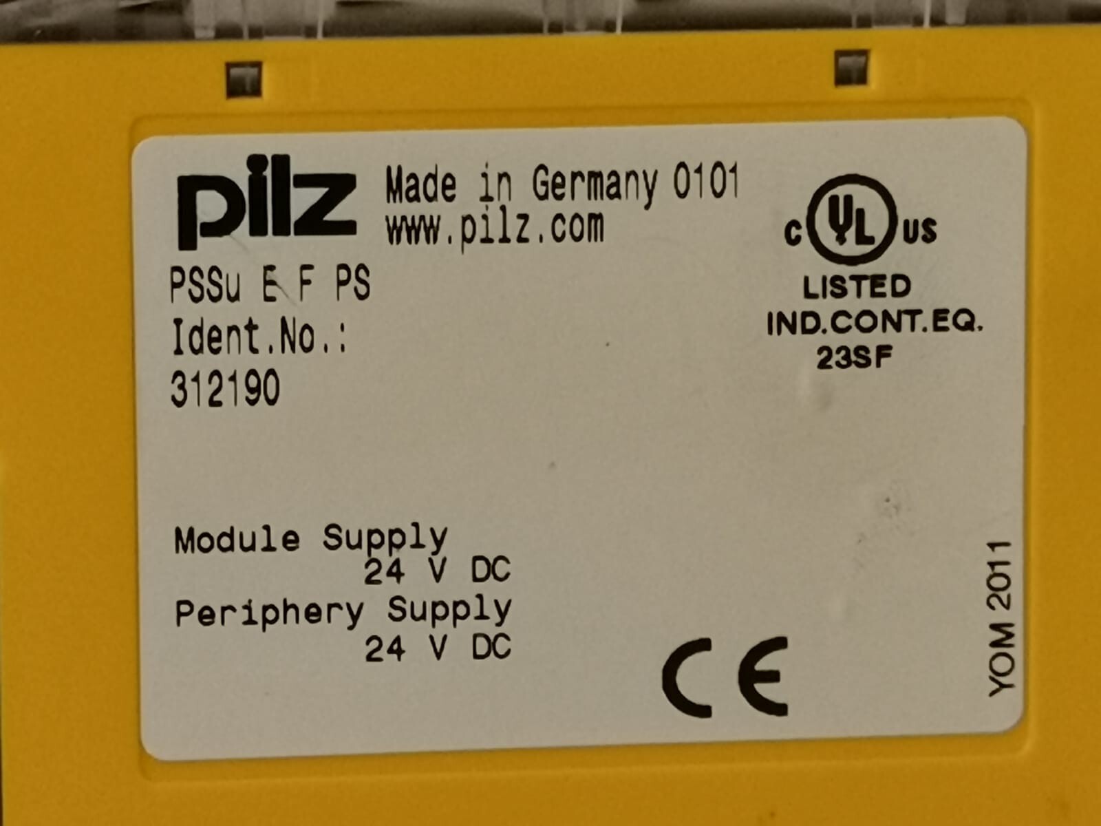 Pilz 312190 PILZ PSSu E F PS POWER SUPPLY MODULE 312190 5