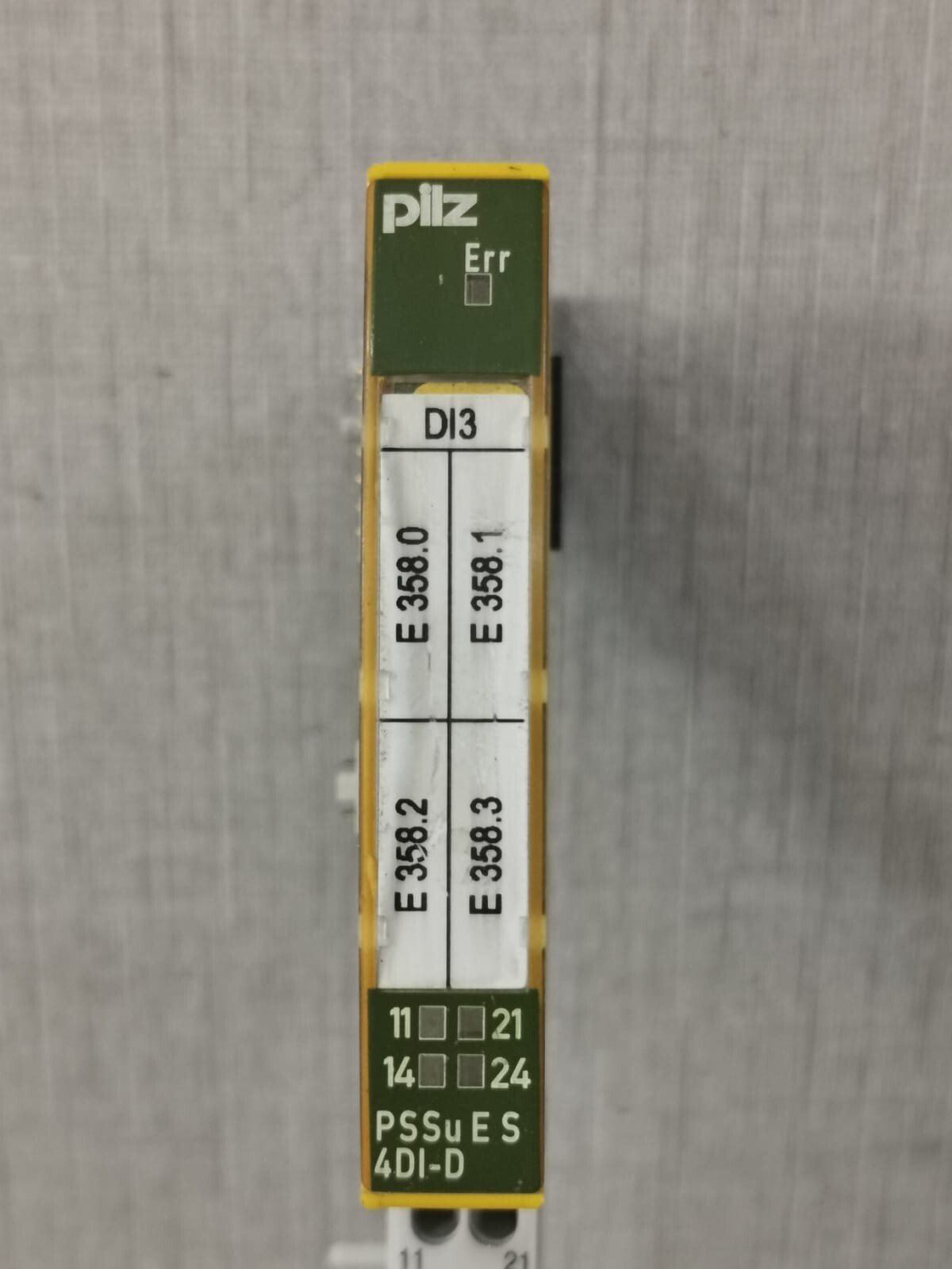 Pilz 312401 PILZ PSSu E S 4DI-D DIGITAL INPUT MODULE 312401 3