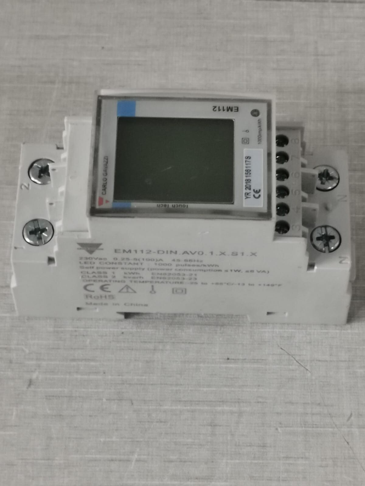 Carlo Gavazzi EM112-DIN.AV0.1.X.01.X CARLO GAVAZZI EM112-DIN.AV0.1.X.01.X POWER SUPPLY 3