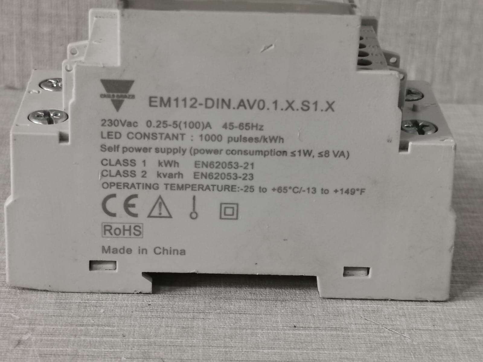 Carlo Gavazzi EM112-DIN.AV0.1.X.01.X CARLO GAVAZZI EM112-DIN.AV0.1.X.01.X POWER SUPPLY 5
