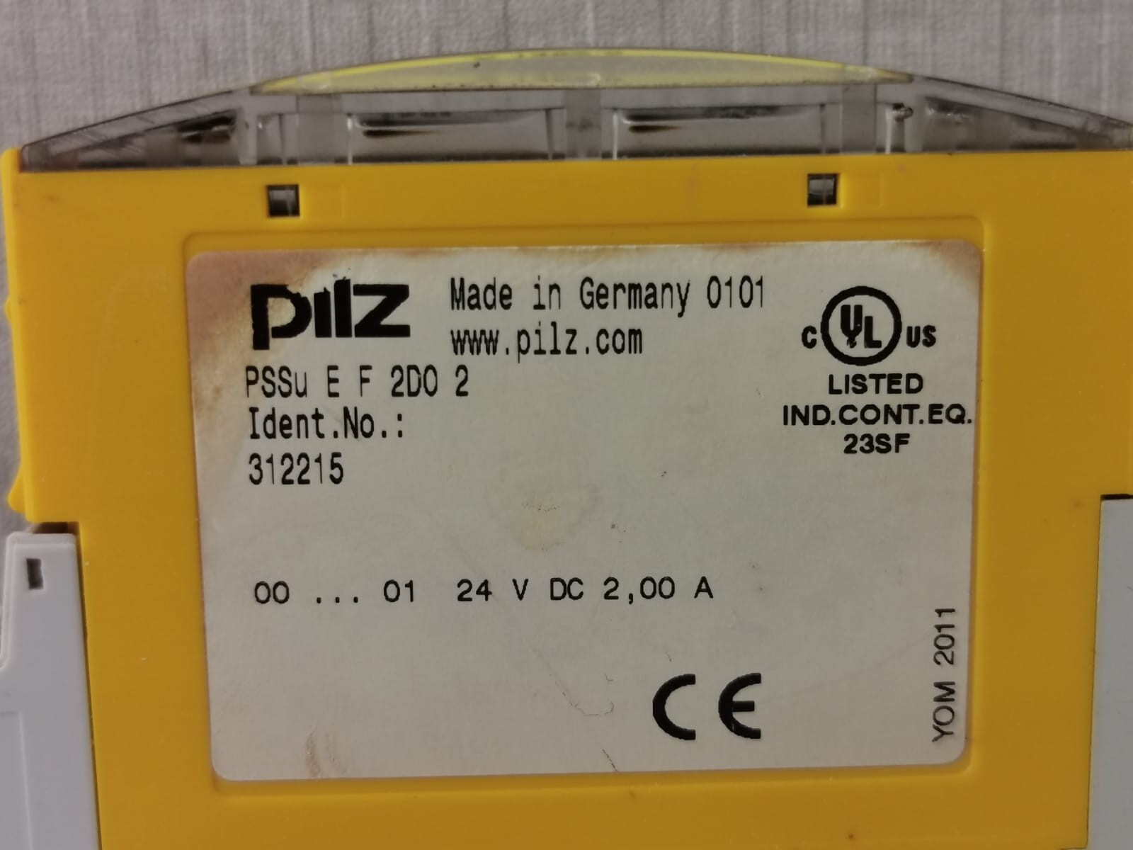 Pilz 312215 PILZ PSSu E F 2DO 2 ELECTRONIC MODULE 312215 3