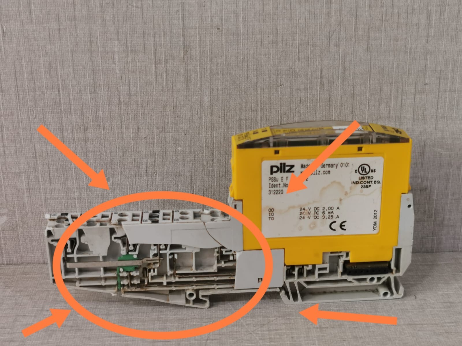 Pilz 312220 PILZ PSSu E F DI OZ 2 SAFETY I/O MODULE 312220 5