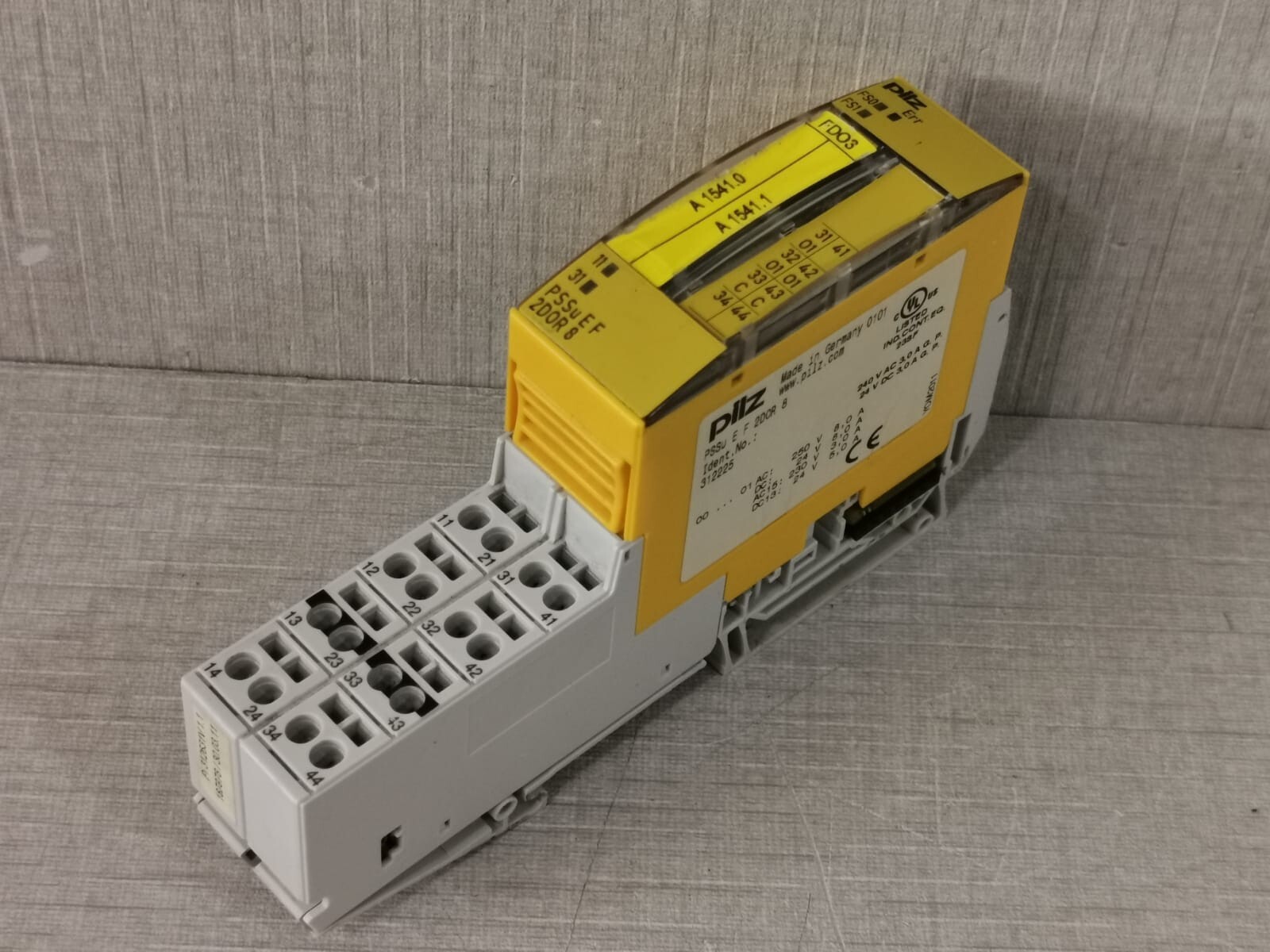 Pilz 312225 PILZ PSSu E F 2DOR 8 SAFETY MODULE 312225 10
