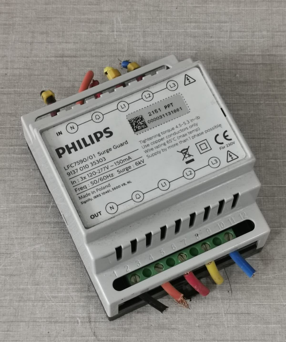 Philips 9137 010 35303 PHILIPS LFC7590/01 SURGE GUARD 9137 010 35303 4