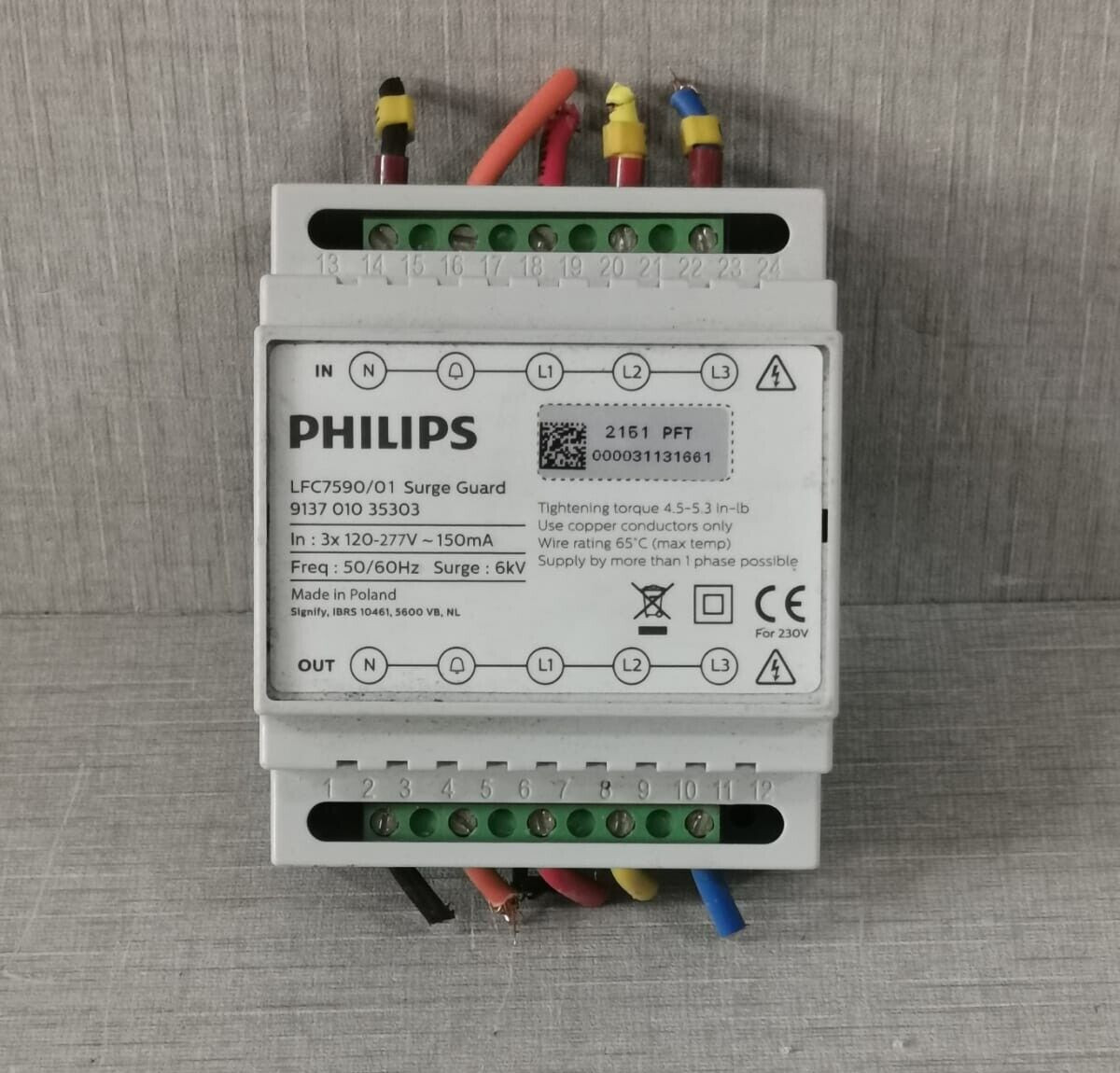 PHILIPS LFC7590/01 SURGE GUARD 9137 010 35303