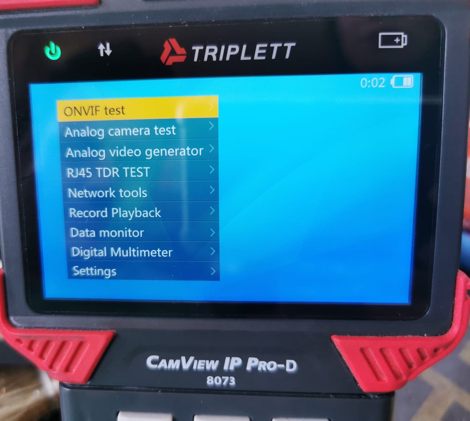 TRIPLETT 8073 CAMVIEW IP PRO-D TRIPLETT 8073 CAMVIEW IP PRO-D IP AND ANALOG SECURITY CAMERA TESTER 8